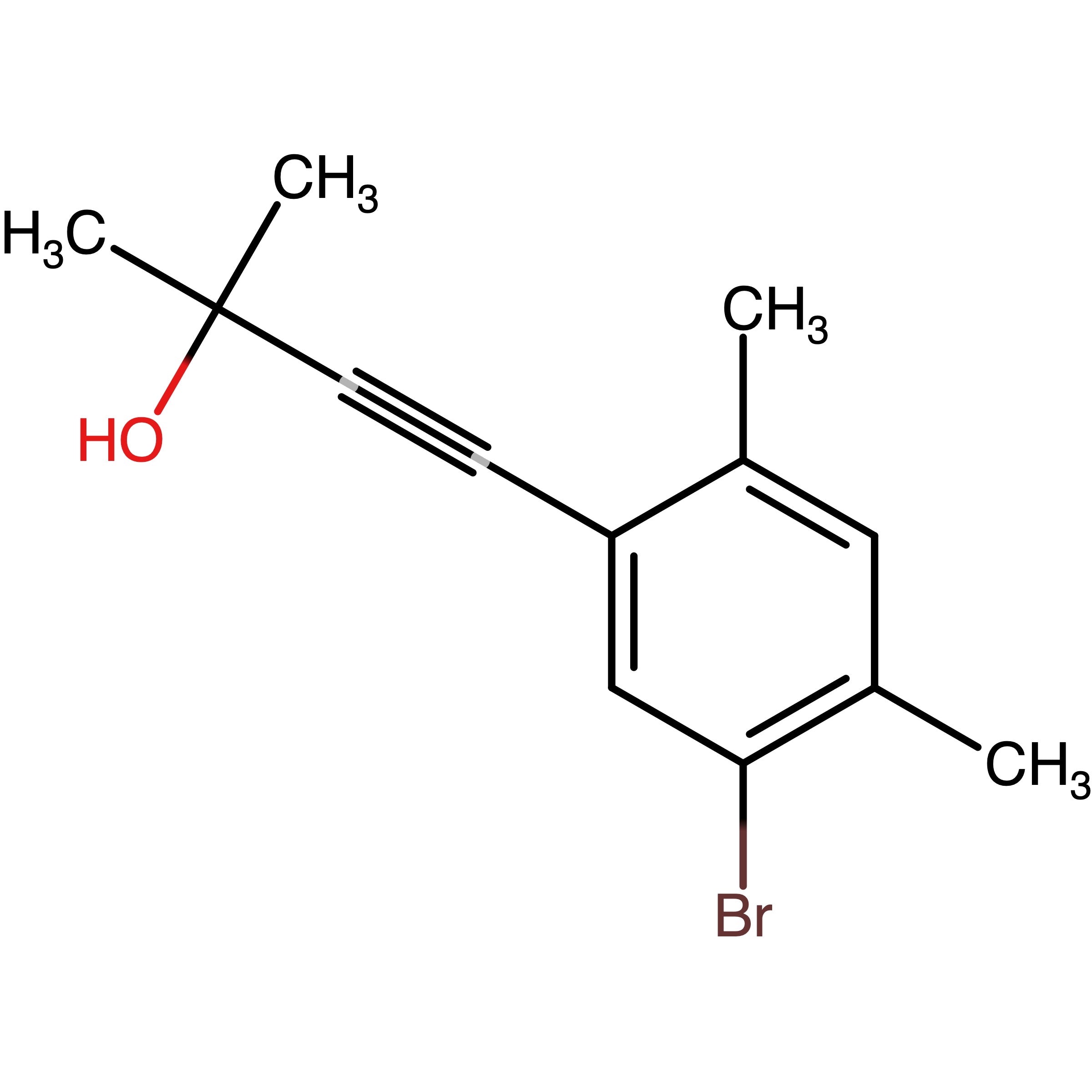 CAS RN 2159062-97-0 | 4-(5-Bromo-2,4-dimethylphenyl)-2-methylbut-3-yn-2-ol