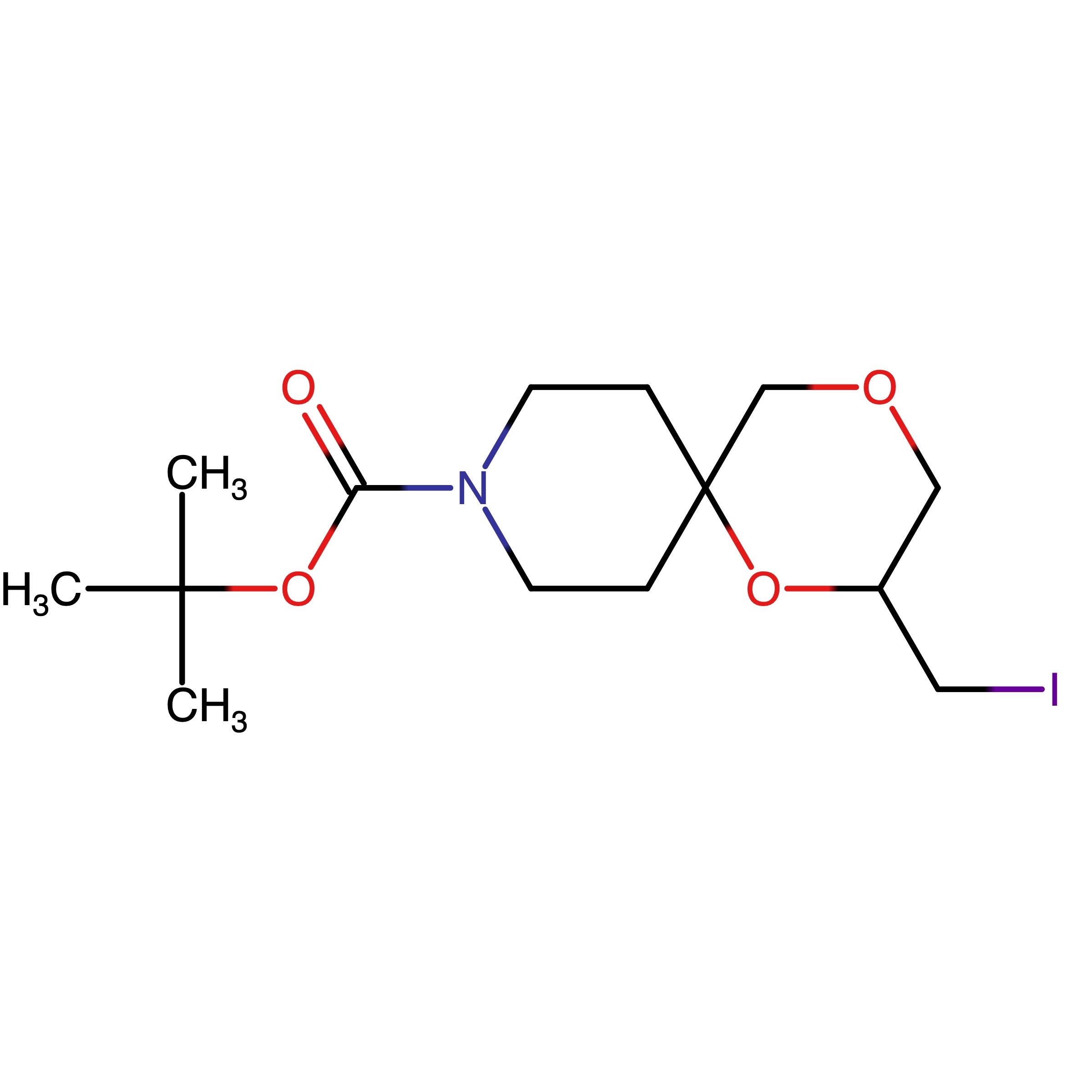 CAS RN 2172031-72-8 | tert-Butyl 2-(iodomethyl)-1,4-dioxa-9-azaspiro[5.5]undecane-9-carboxylate | MFCD32702372