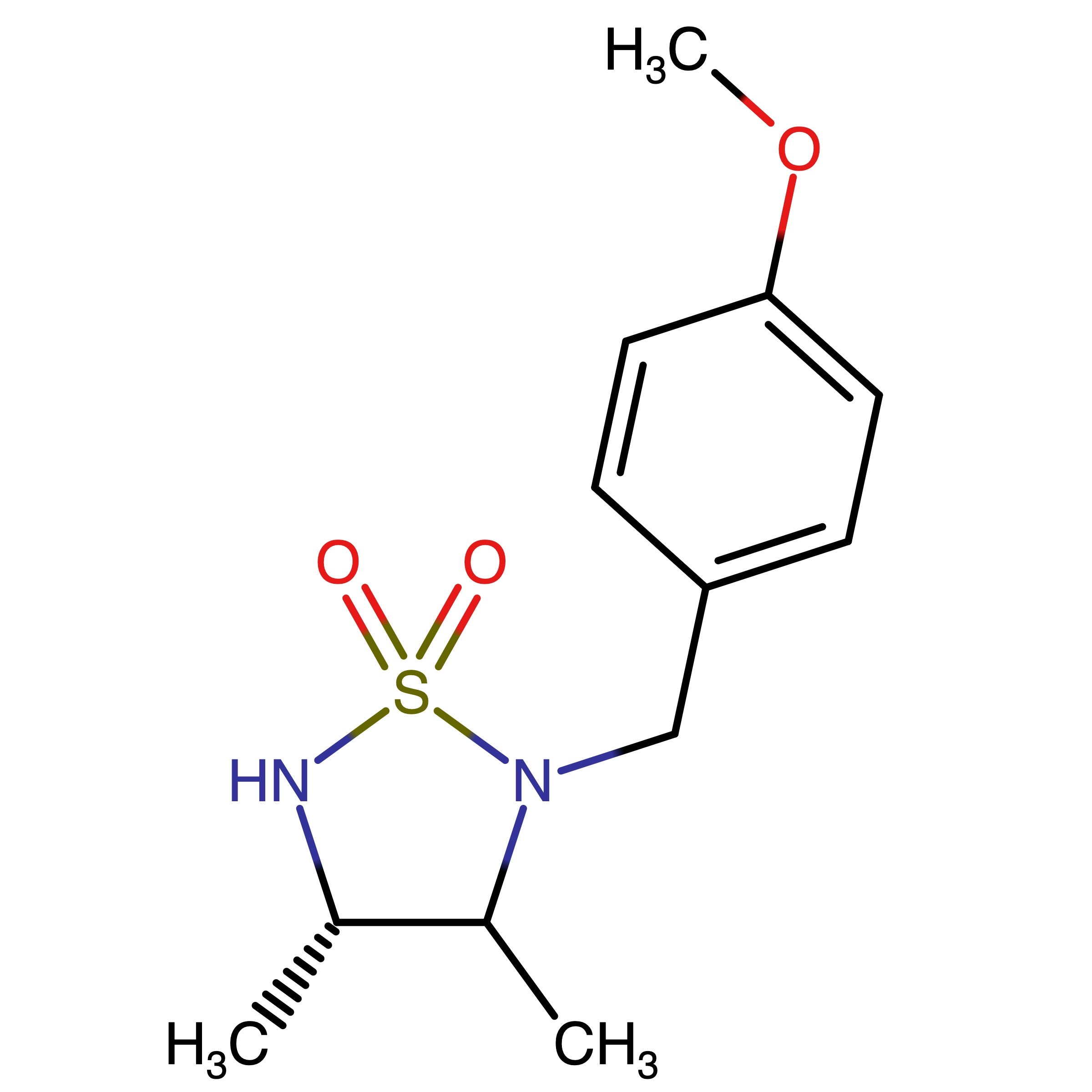 CAS RN 2172888-05-8 | (4S)-2-[(4-Methoxyphenyl)methyl]-3,4-dimethyl-1,2,5-thiadiazolidine 1,1-dioxide