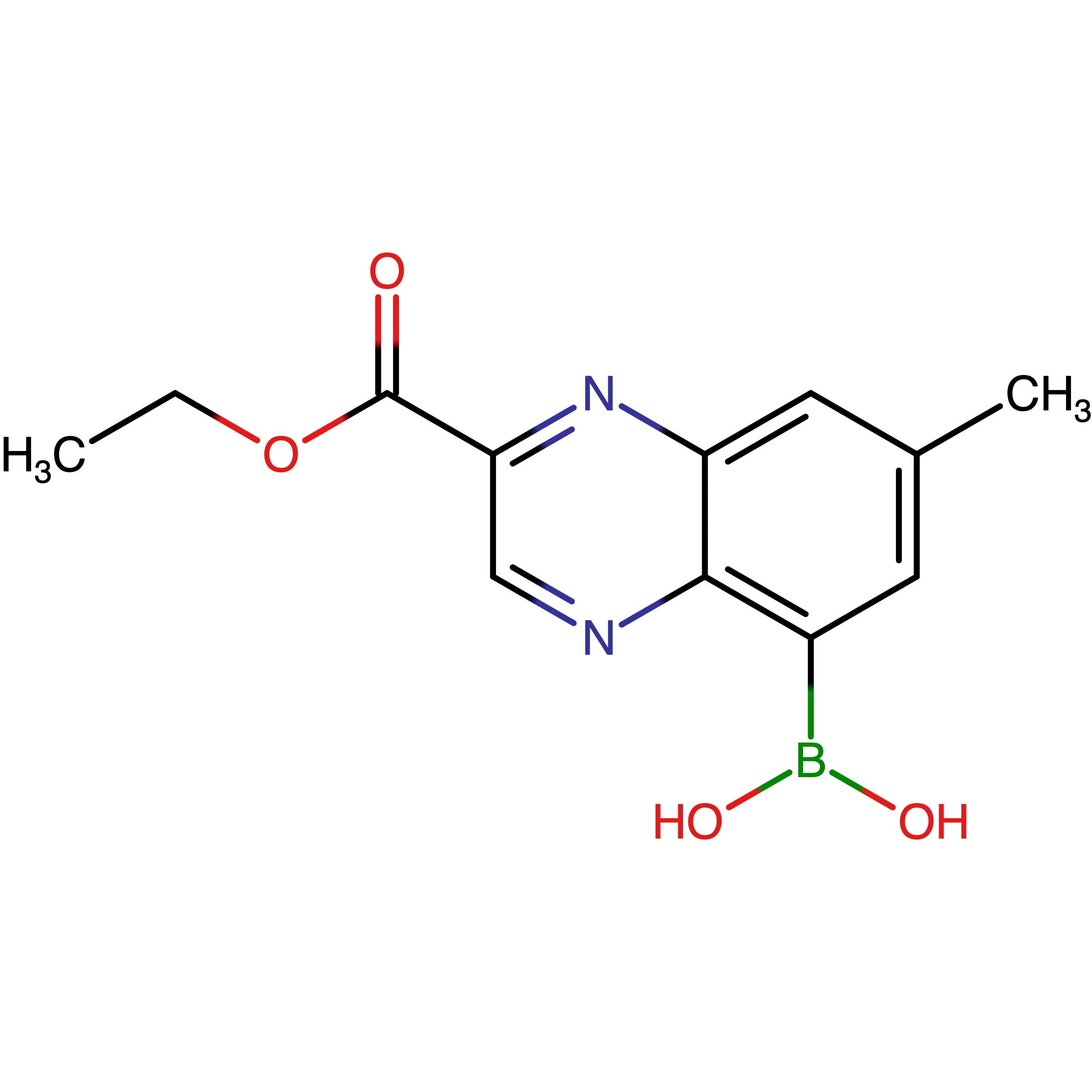 CAS RN 2173068-94-3 | (2-(Ethoxycarbonyl)-7-methylquinoxalin-5-yl)boronic acid