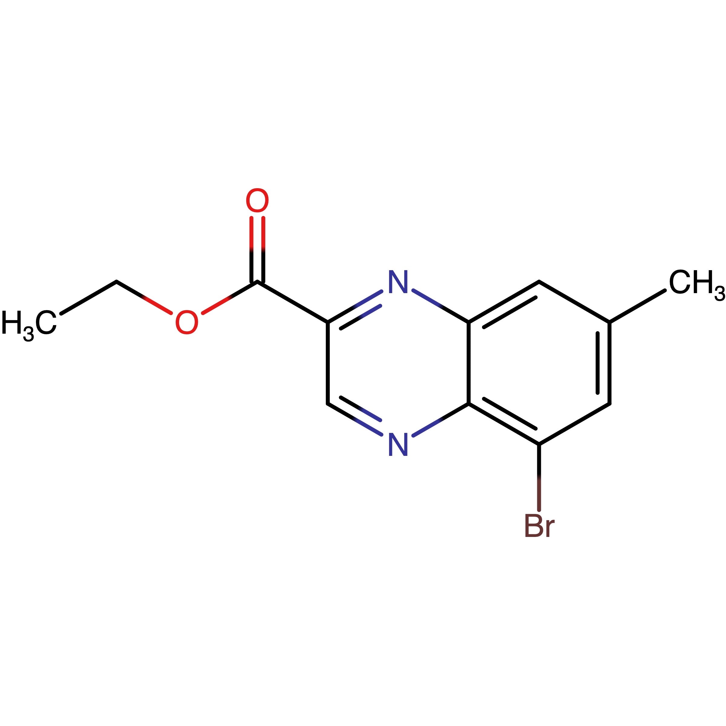 CAS RN 2173068-95-4 | Ethyl 5-bromo-7-methylquinoxaline-2-carboxylate