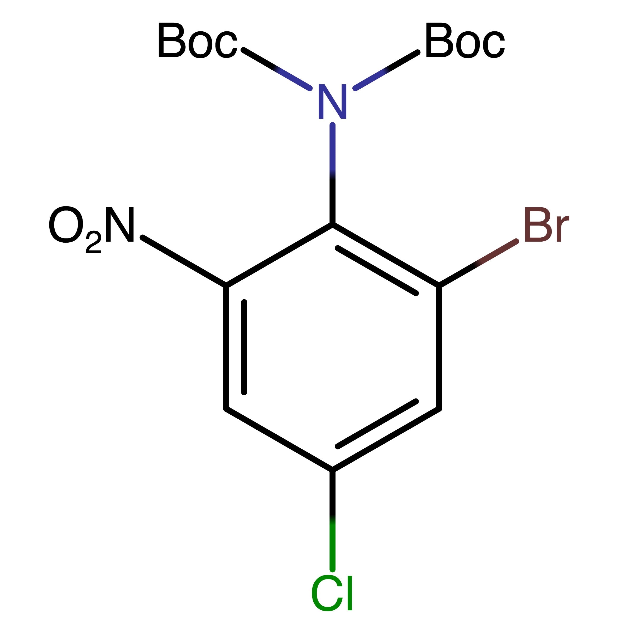 CAS RN 2173069-17-3 | tert-Butyl N-(2-bromo-4-chloro-6-nitrophenyl)-N-[(tert-butoxy)carbonyl]carbamate