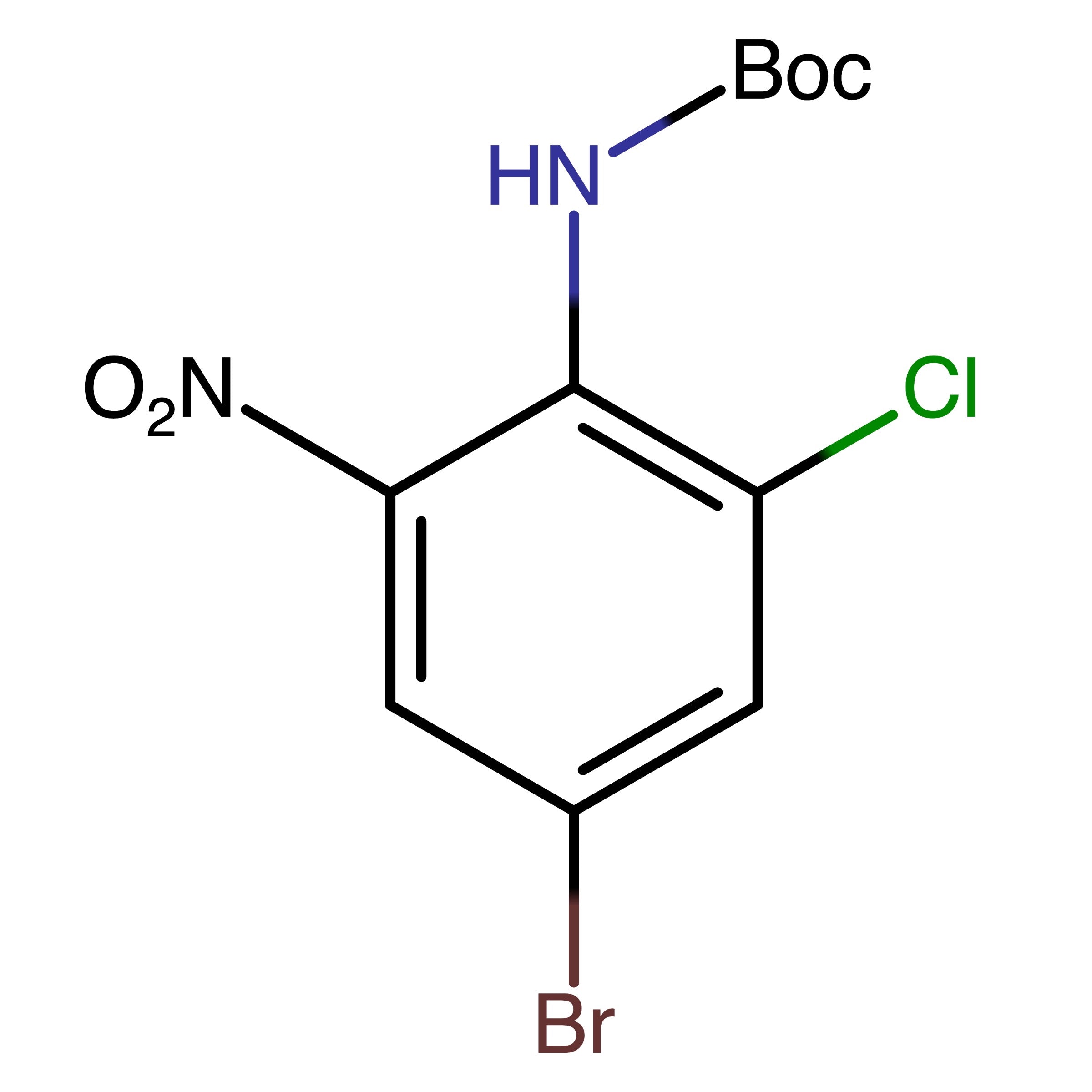 CAS RN 2173069-31-1 | tert-Butyl (4-bromo-2-chloro-6-nitrophenyl)carbamate