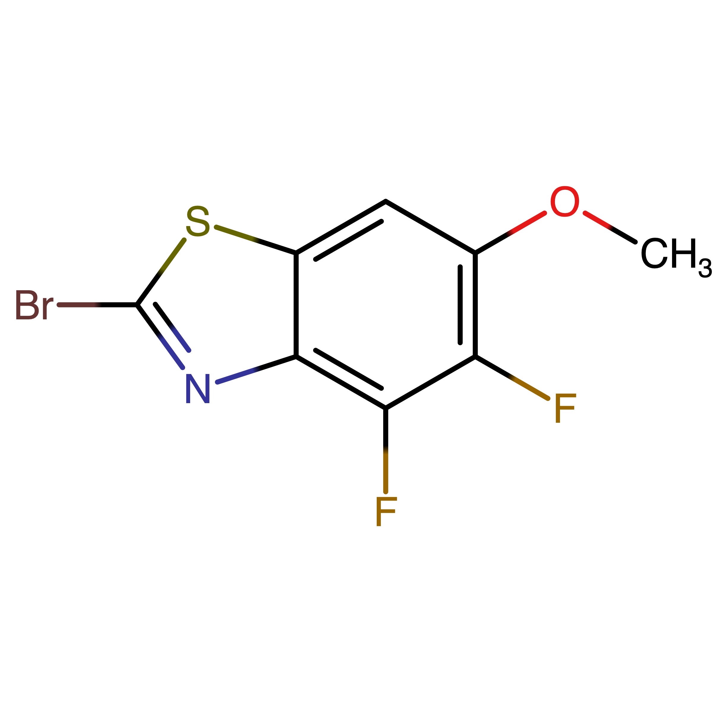 CAS RN 2173069-63-9 | 2-Bromo-4,5-difluoro-6-methoxybenzo[d]thiazole