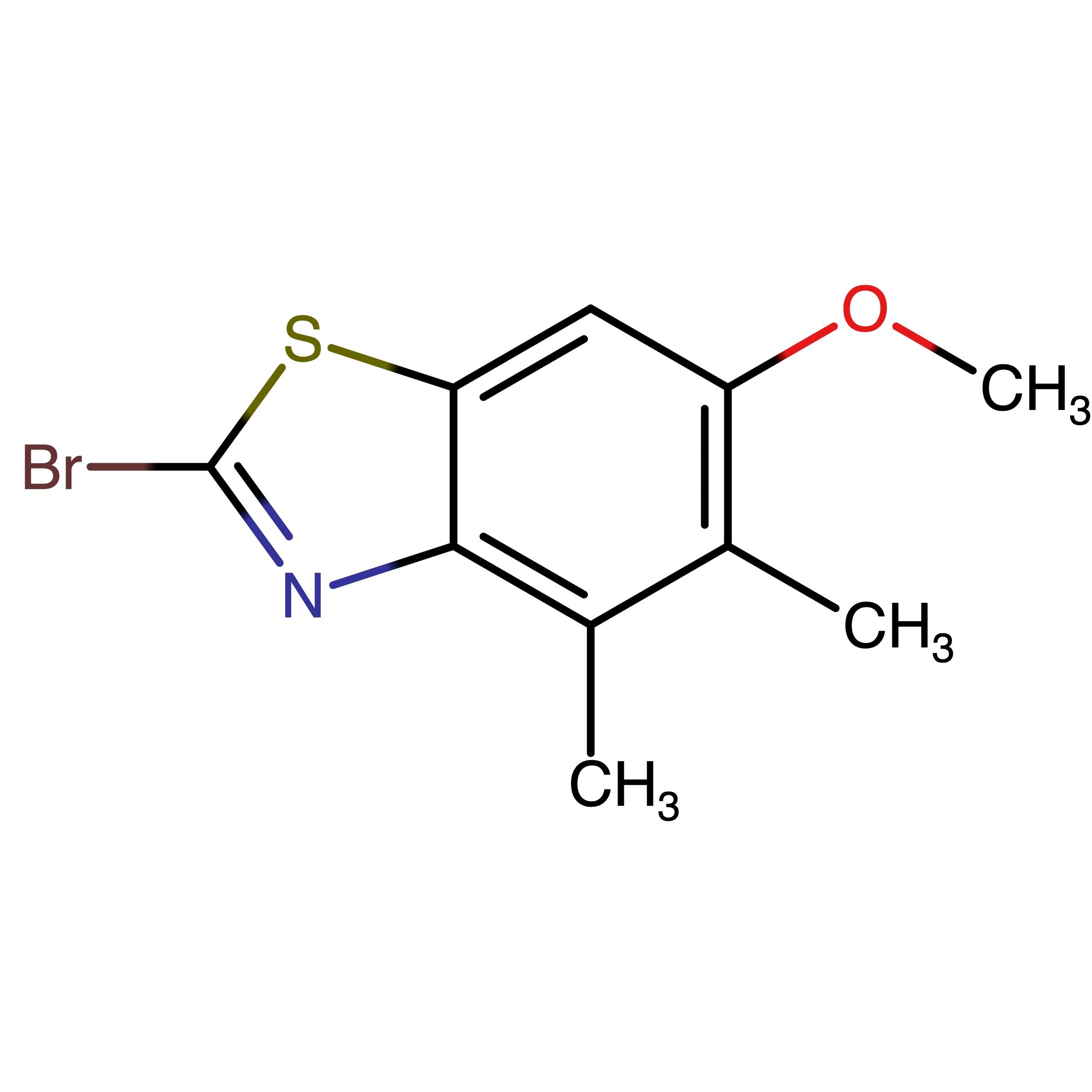 CAS RN 2173069-74-2 | 2-Bromo-6-methoxy-4,5-dimethylbenzo[d]thiazole