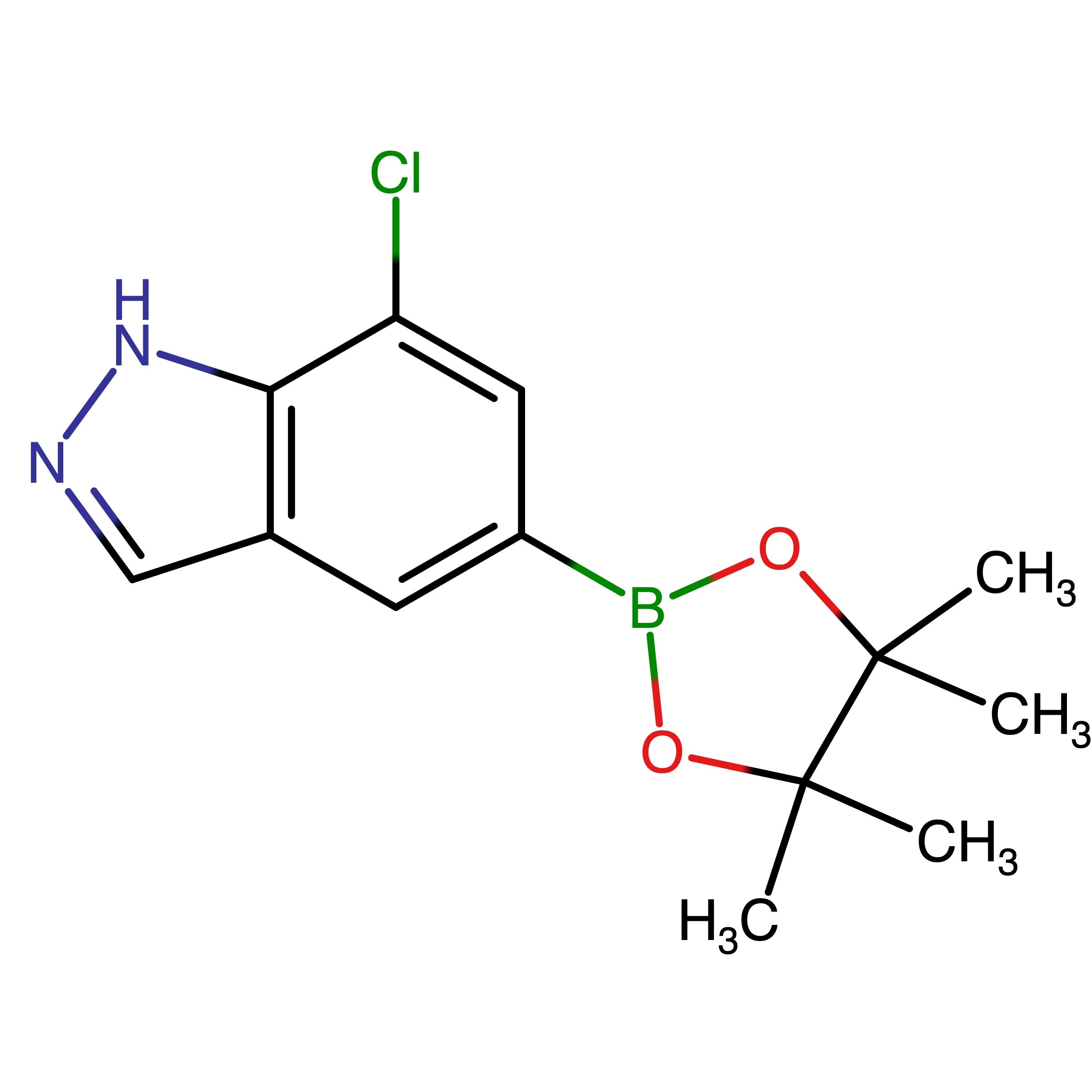 CAS RN 2222793-30-6 | 7-Chloro-5-(4,4,5,5-tetramethyl-1,3,2-dioxaborolan-2-yl)-1H-indazole | MFCD27936681