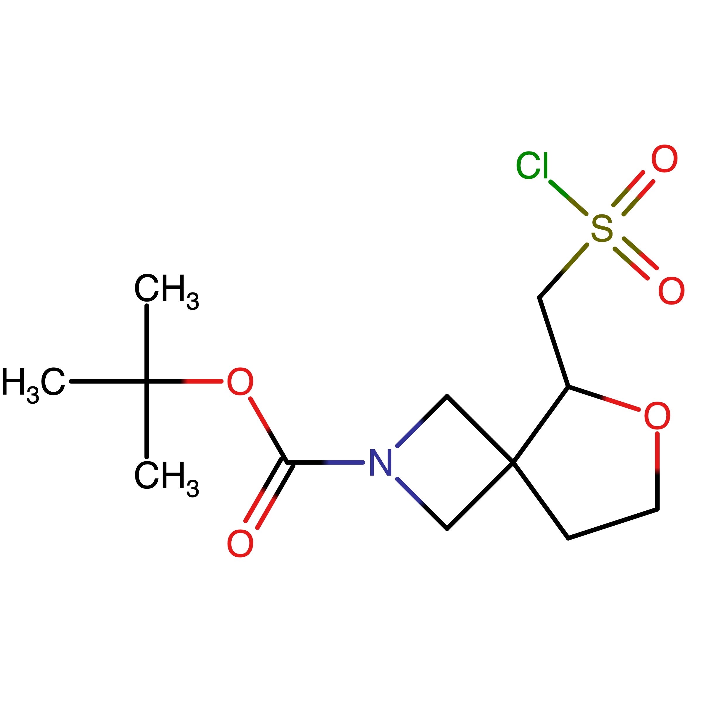 CAS RN 2228908-19-6 | tert-Butyl 5-((chlorosulfonyl)methyl)-6-oxa-2-azaspiro[3.4]octane-2-carboxylate | MFCD31690831