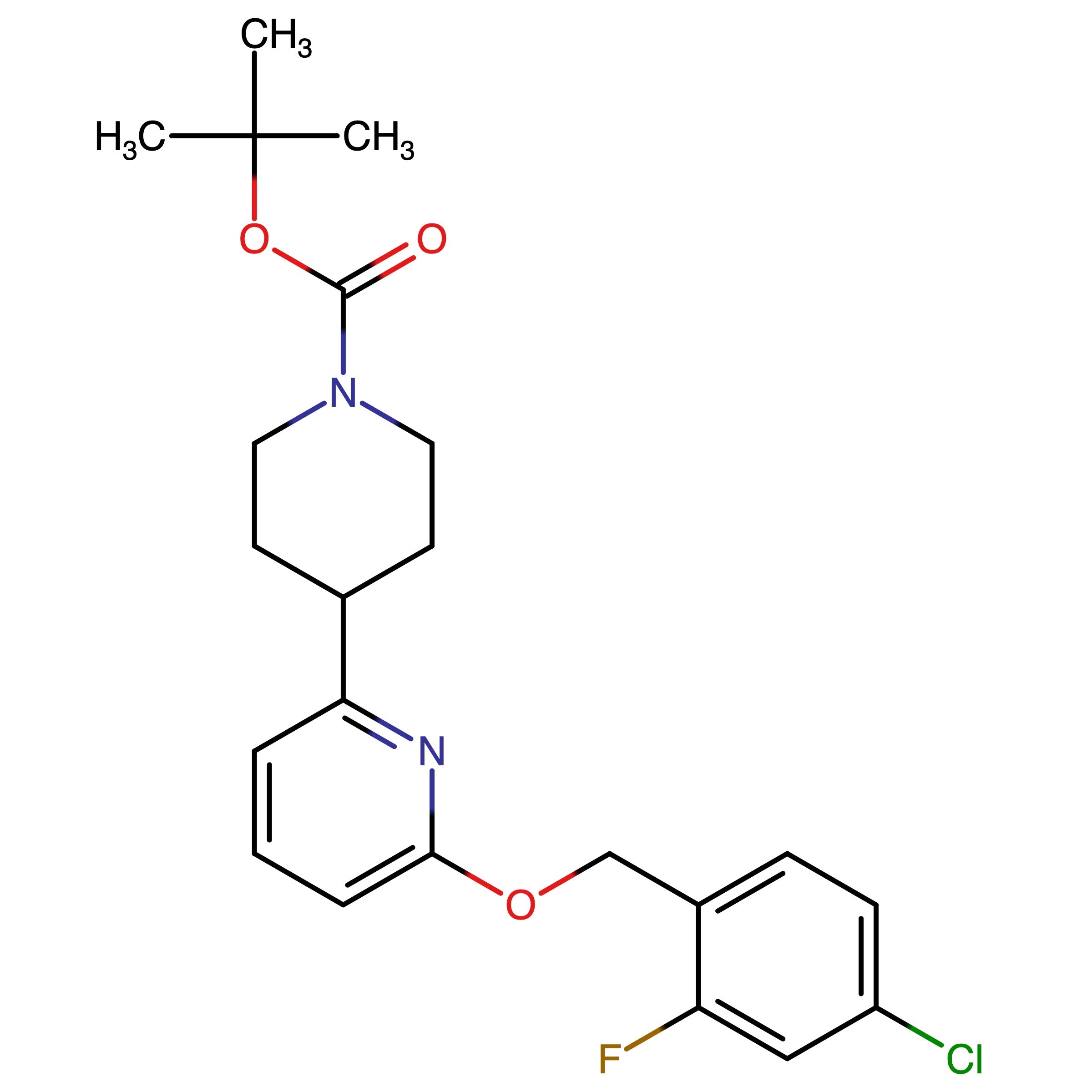 CAS RN 2230200-23-2 | tert-Butyl 4-(6-((4-chloro-2-fluorobenzyl)oxy)pyridin-2-yl)piperidine-1-carboxylate