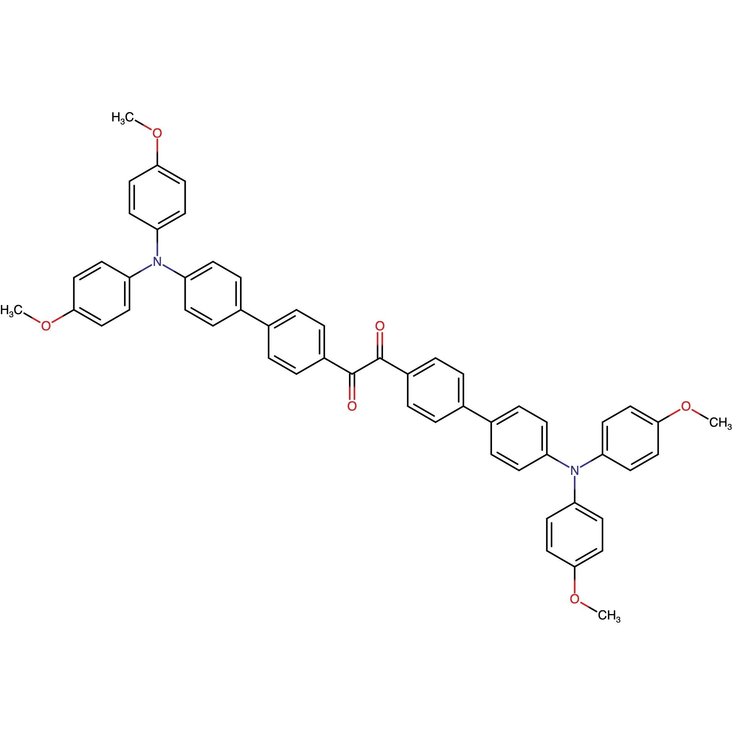 CAS RN 2230595-45-4 | 1,2-Bis(4'-(bis (4-methoxyphenyl)amino)-[1,1'-biphenyl]-4-yl)ethane-1,2-dione