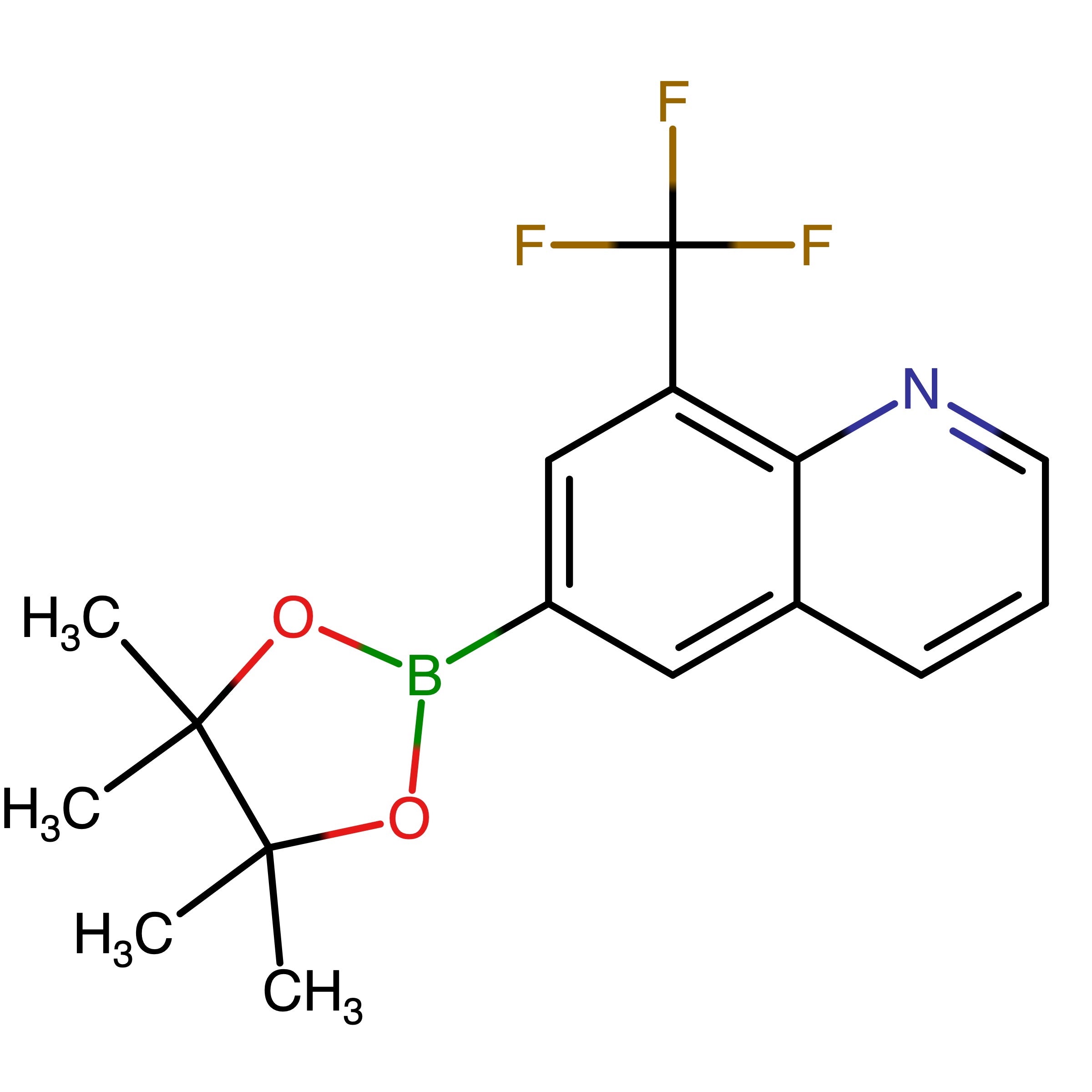 CAS RN 2235386-18-0 | 6-(4,4,5,5-Tetramethyl-1,3,2-dioxaborolan-2-yl)-8-(trifluoromethyl)quinoline