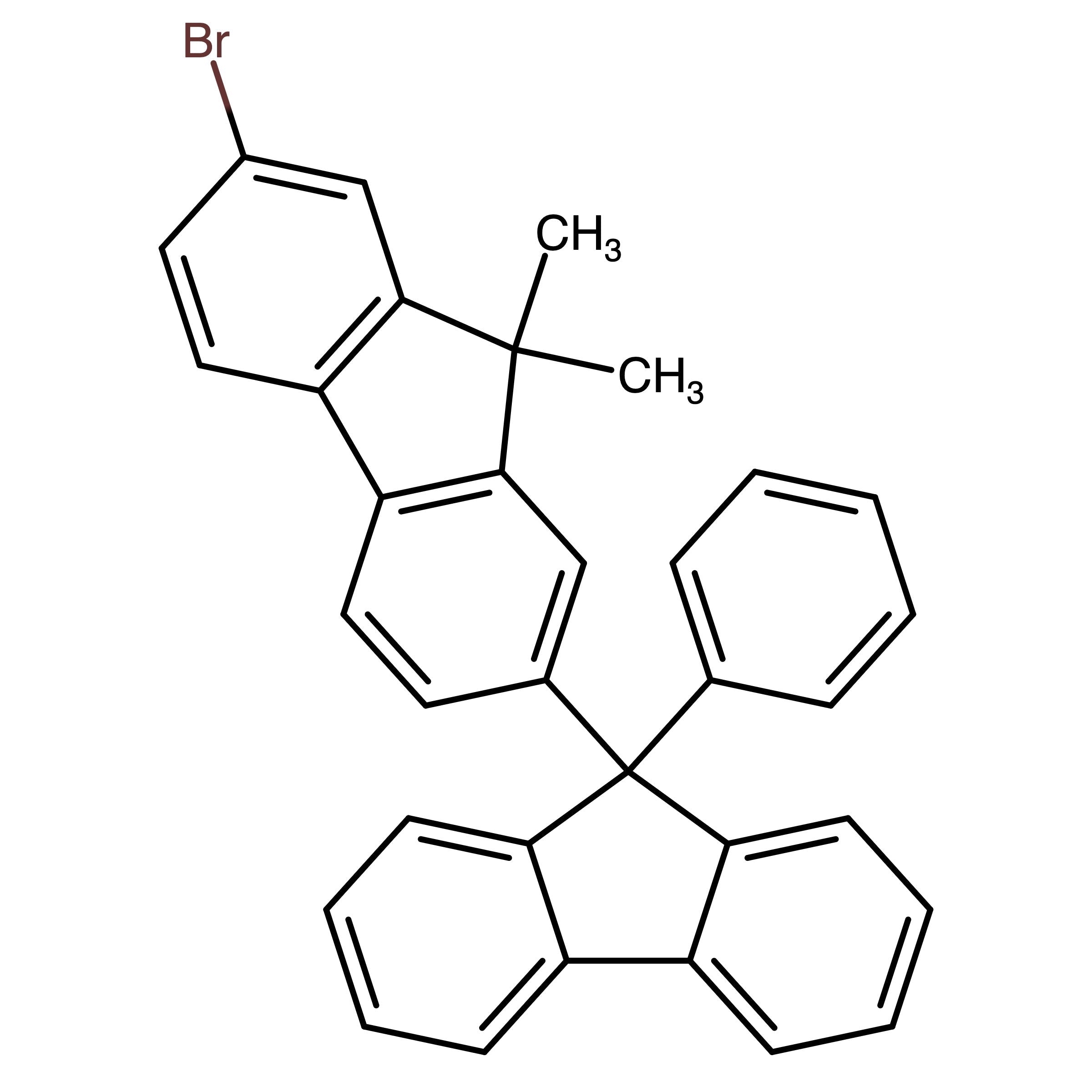 CAS RN 2246554-45-8 | 2-Bromo-9,9-dimethyl-7-(9-phenylfluoren-9-yl)fluorene