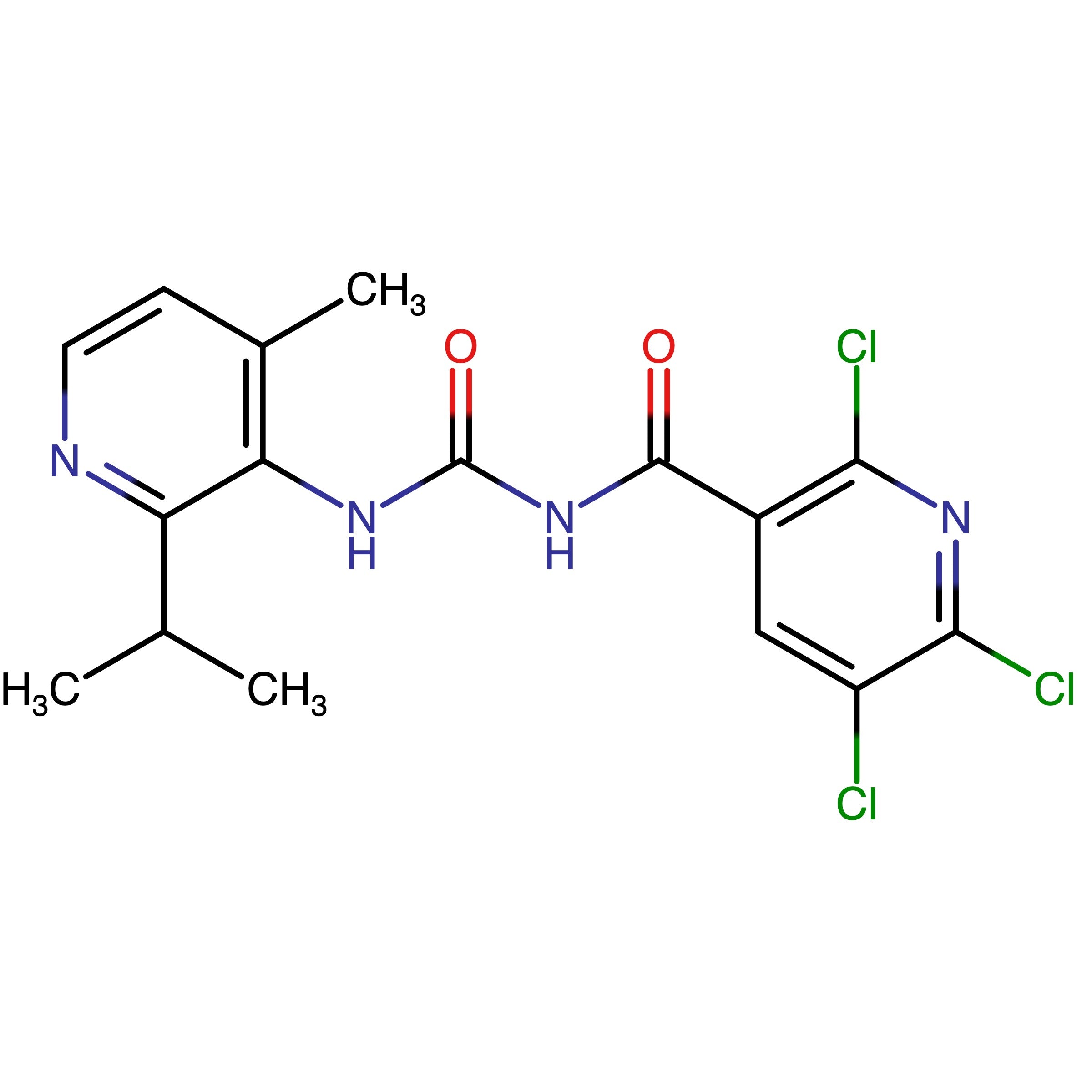 CAS RN 2252403-76-0 | 2,5,6-Trichloro-N-((2-isopropyl-4-methylpyridin-3-yl)carbamoyl)nicotinamide