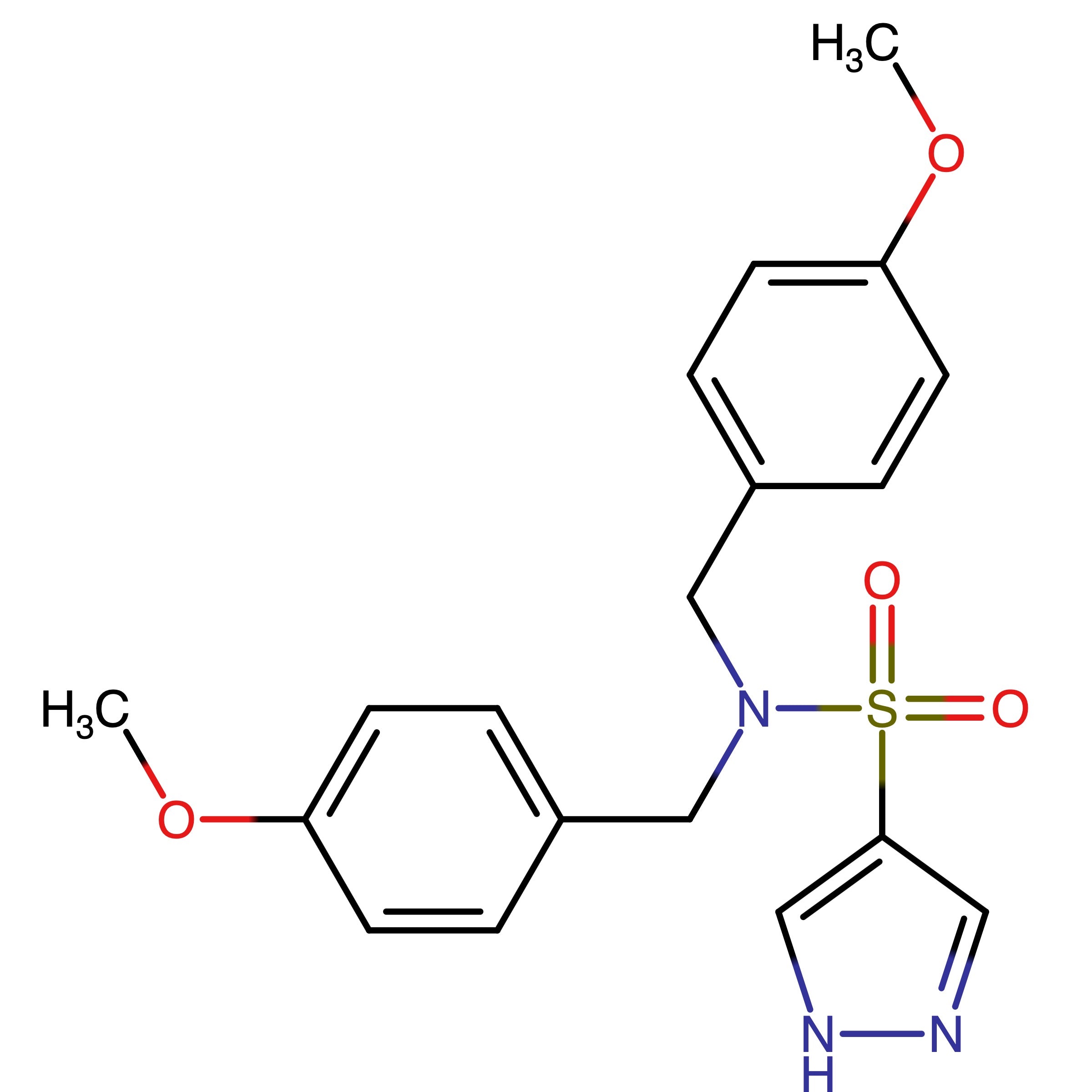 CAS RN 2281771-14-8 | N,N-Bis[(4-methoxyphenyl)methyl]-1H-pyrazole-4-sulfonamide