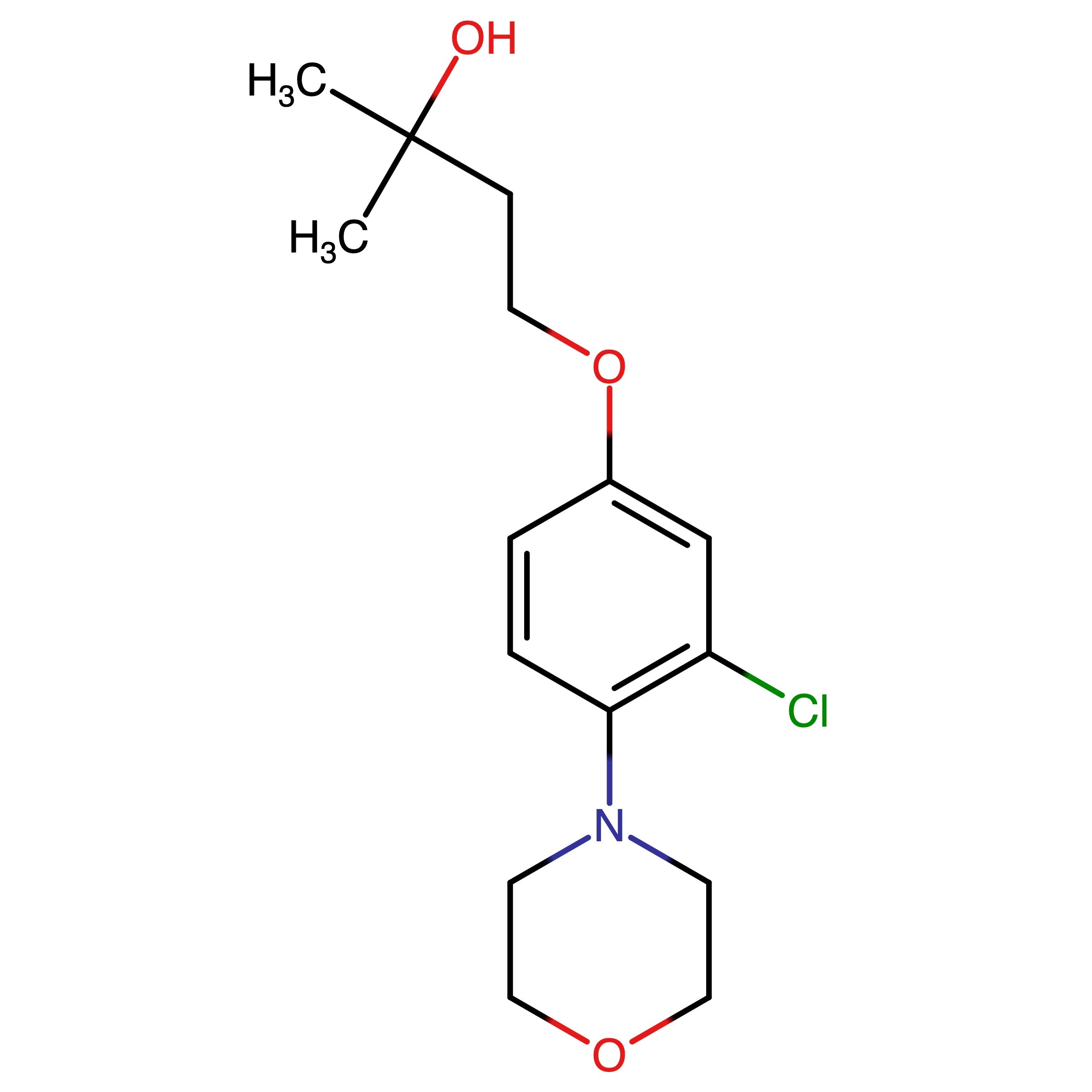 CAS RN 2281917-67-5 | Name: 4-((3-Chloro-4-morpholin-4-yl)phenoxy)-2-methylbutan-2-ol
