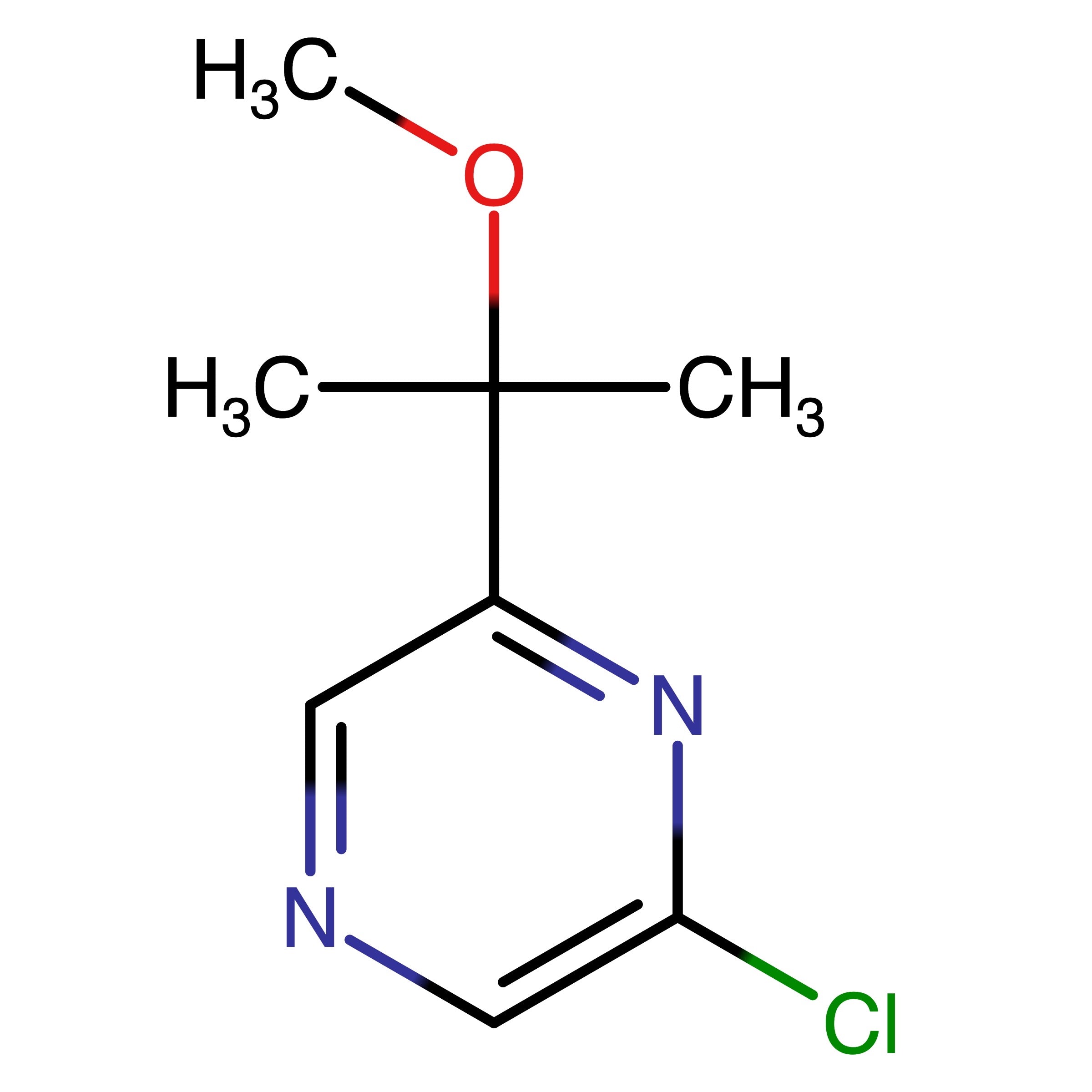 CAS RN 2293100-12-4 | 2-Chloro-6-(1-methoxy-1-methyl-ethyl)pyrazine