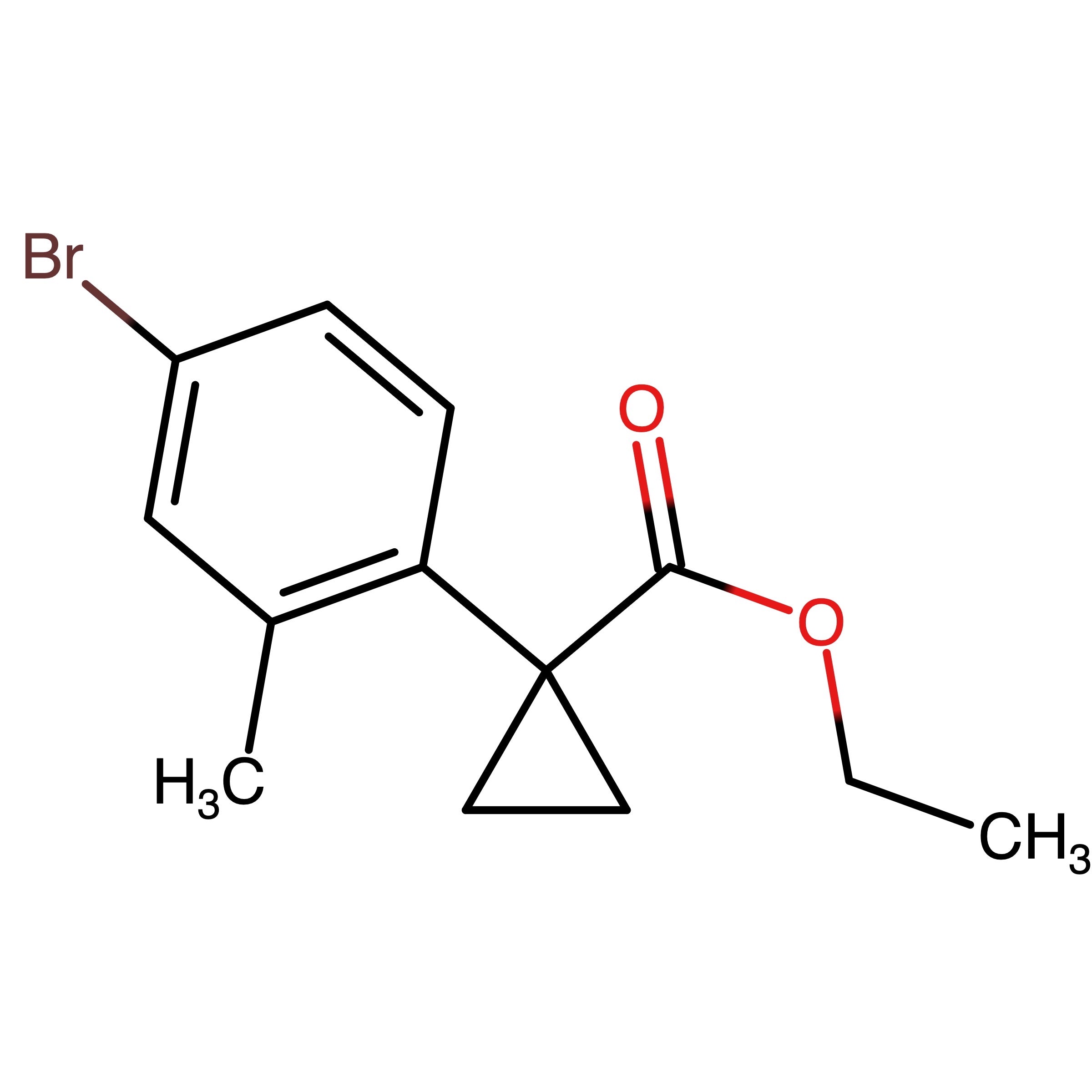 CAS RN 2293100-25-9 | Ethyl 1-(4-bromo-2-methyl-phenyl)cyclopropanecarboxylate