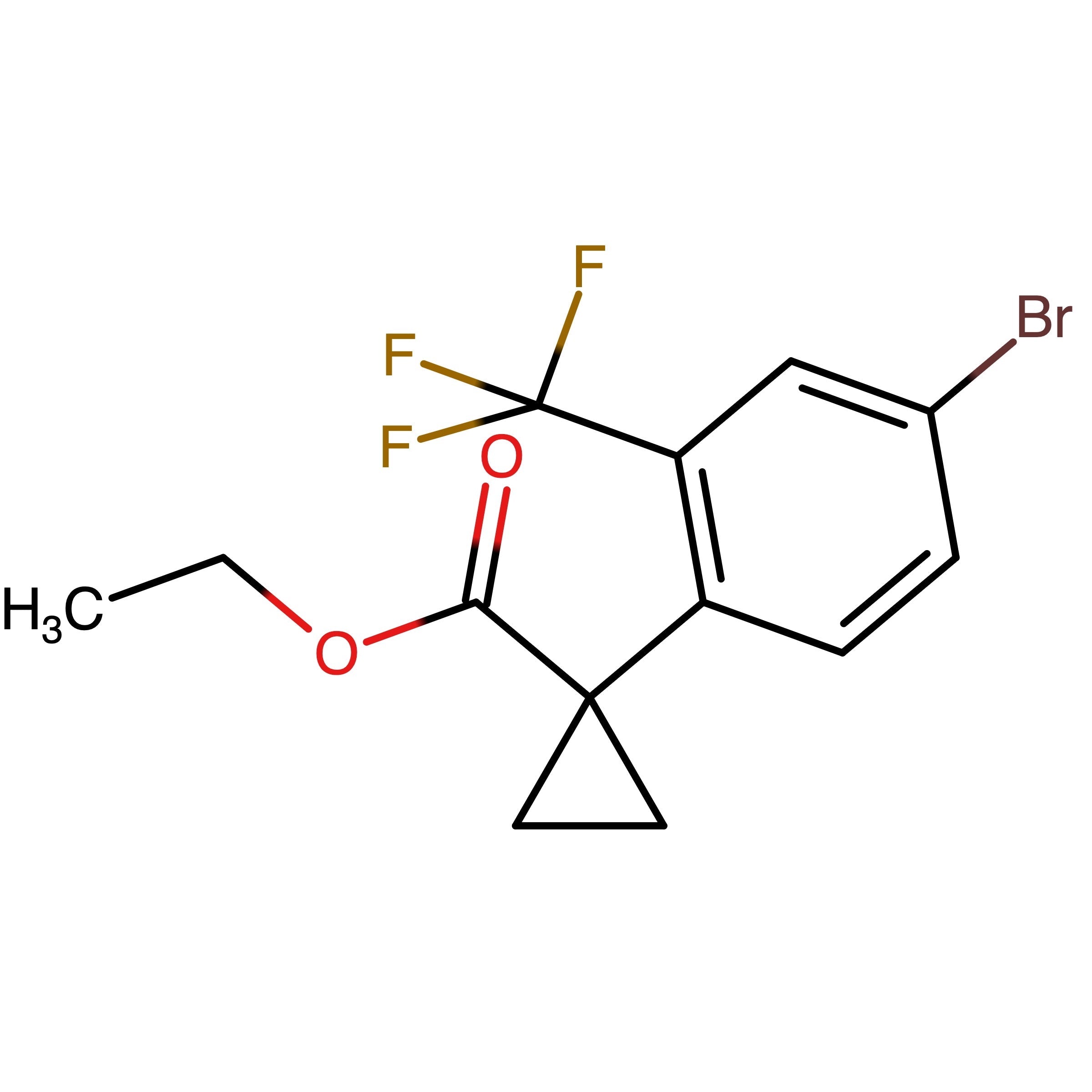 CAS RN 2293100-27-1 | Ethyl 1-[4-bromo-2-(trifluoromethyl)phenyl]cyclopropanecarboxylate