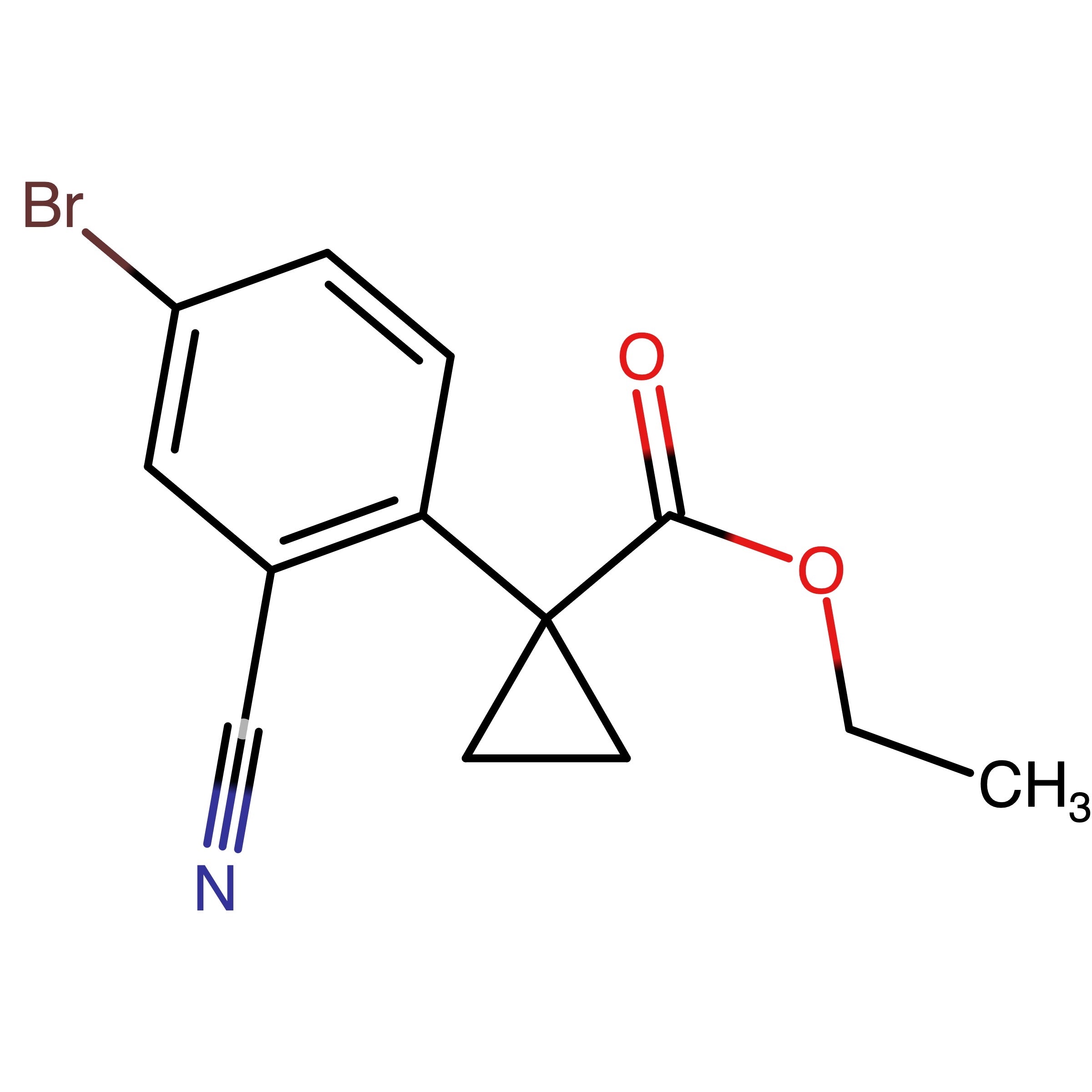 CAS RN 2293100-30-6 | Ethyl 1-(4-bromo-2-carbonitril-phenyl)cyclopropanecarboxylate