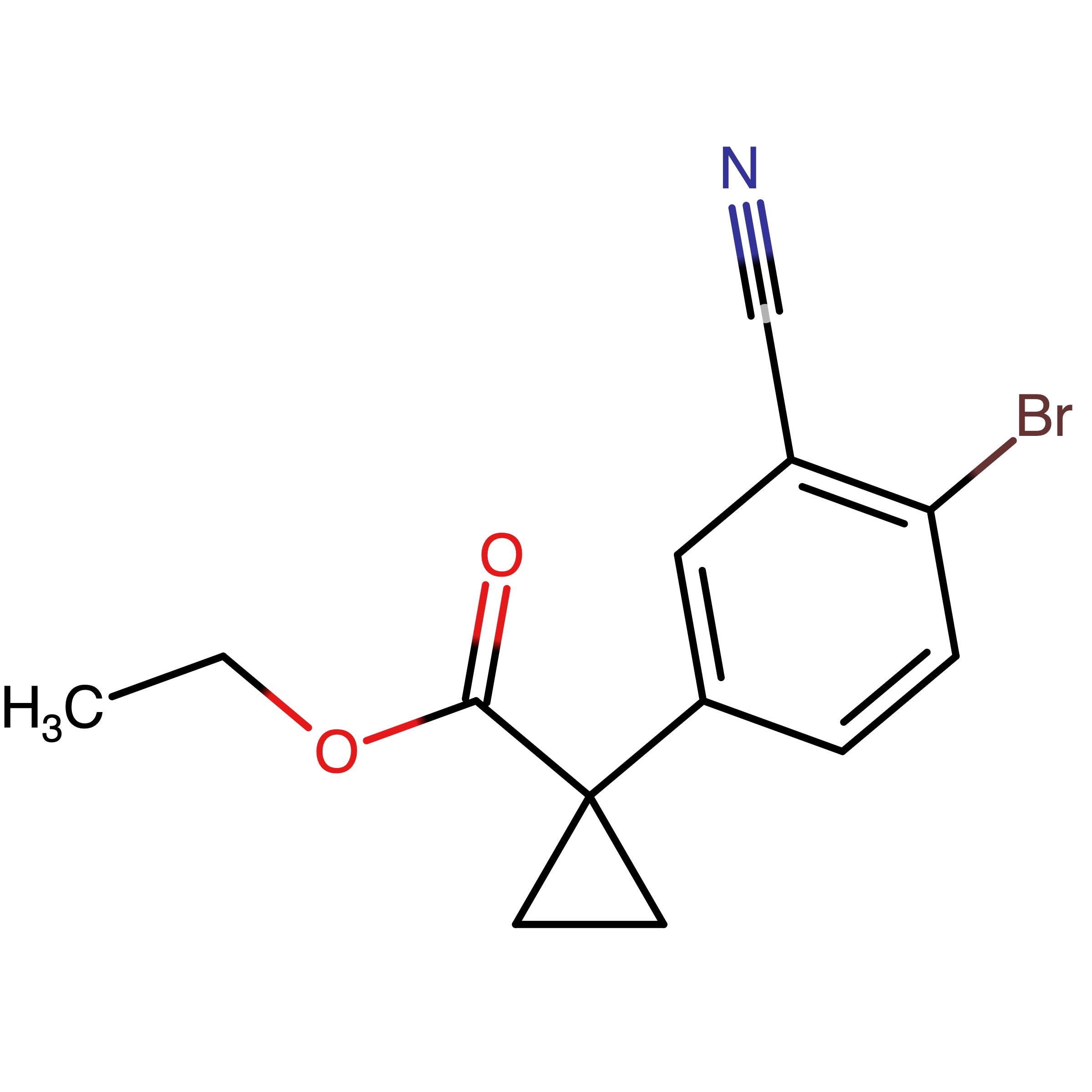 CAS RN 2293100-43-1 | Ethyl 1-(4-bromo-3-carbonitril-phenyl)cyclopropanecarboxylate