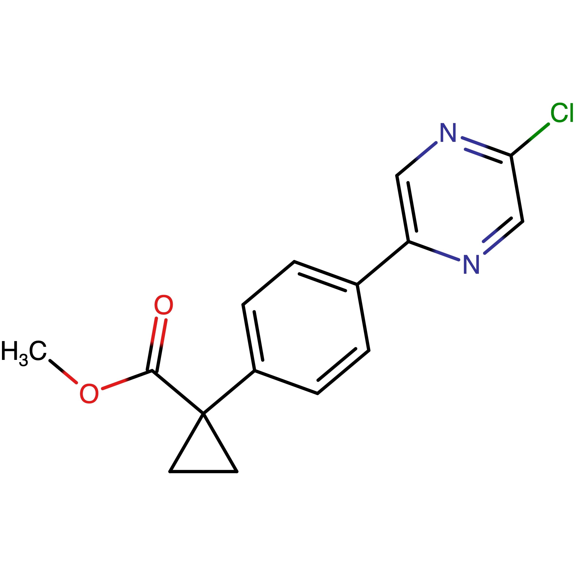 CAS RN 2293100-53-3 | Methyl 1-[4-(5-chloropyrazin-2-yl)phenyl]cyclopropanecarboxylate