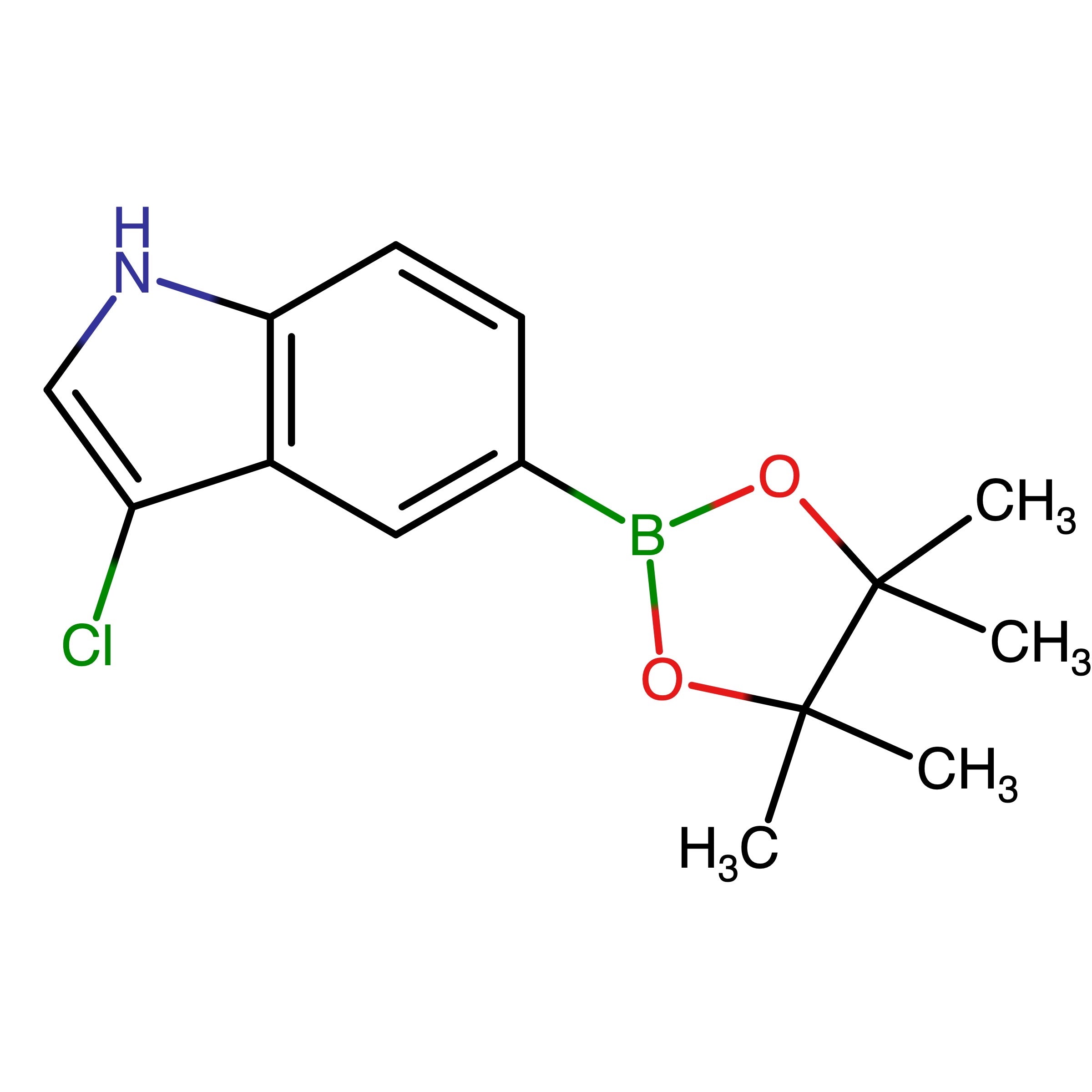 CAS RN 2304633-84-7 | 3-Chloro-5-(4,4,5,5-tetramethyl-1,3,2-dioxaborolan-2-yl)-1H-indole