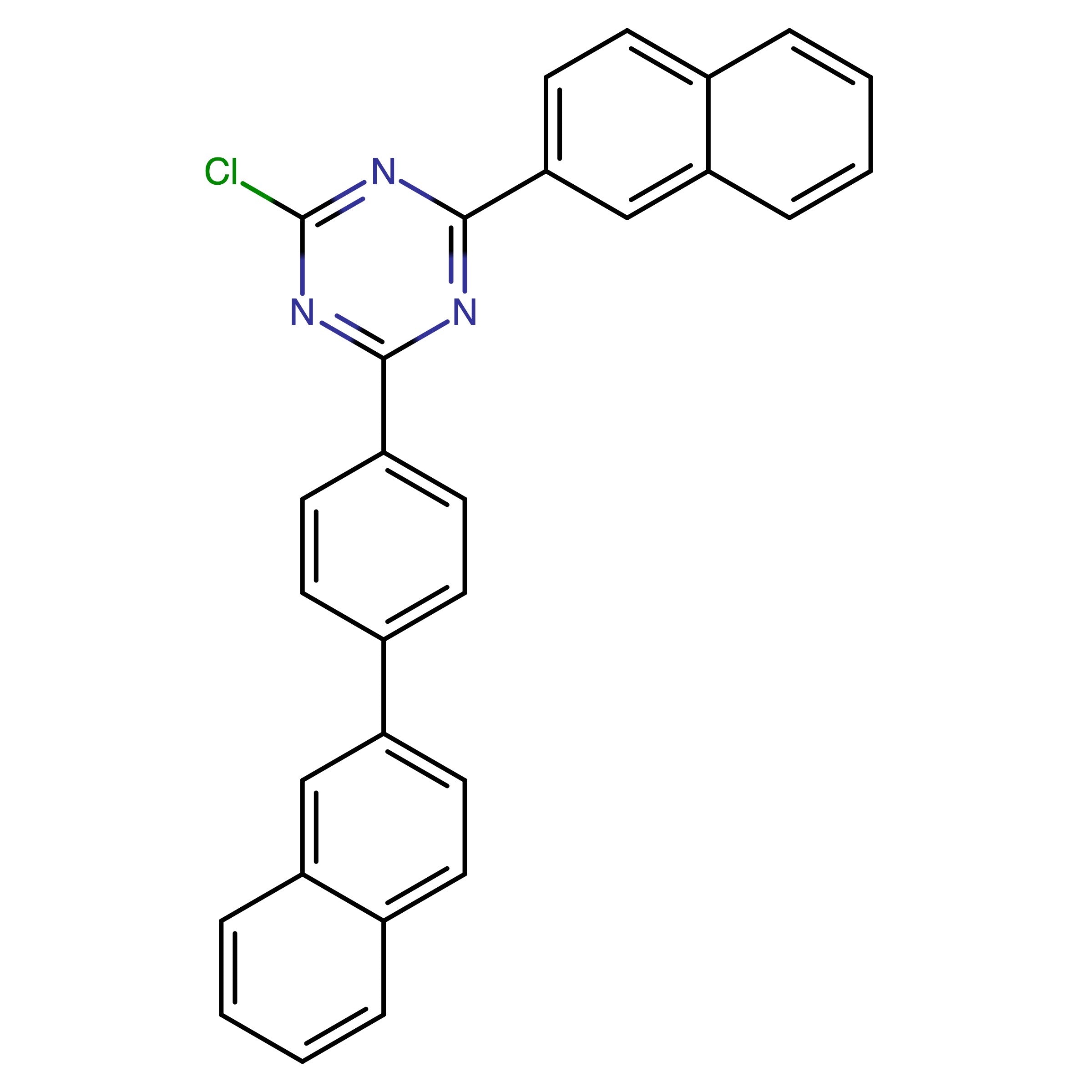 CAS RN 2304695-00-7 | 2-Chloro-4-(naphthalen-2-yl)-6-(4-(naphthalen-2-yl)phenyl)-1,3,5-triazine