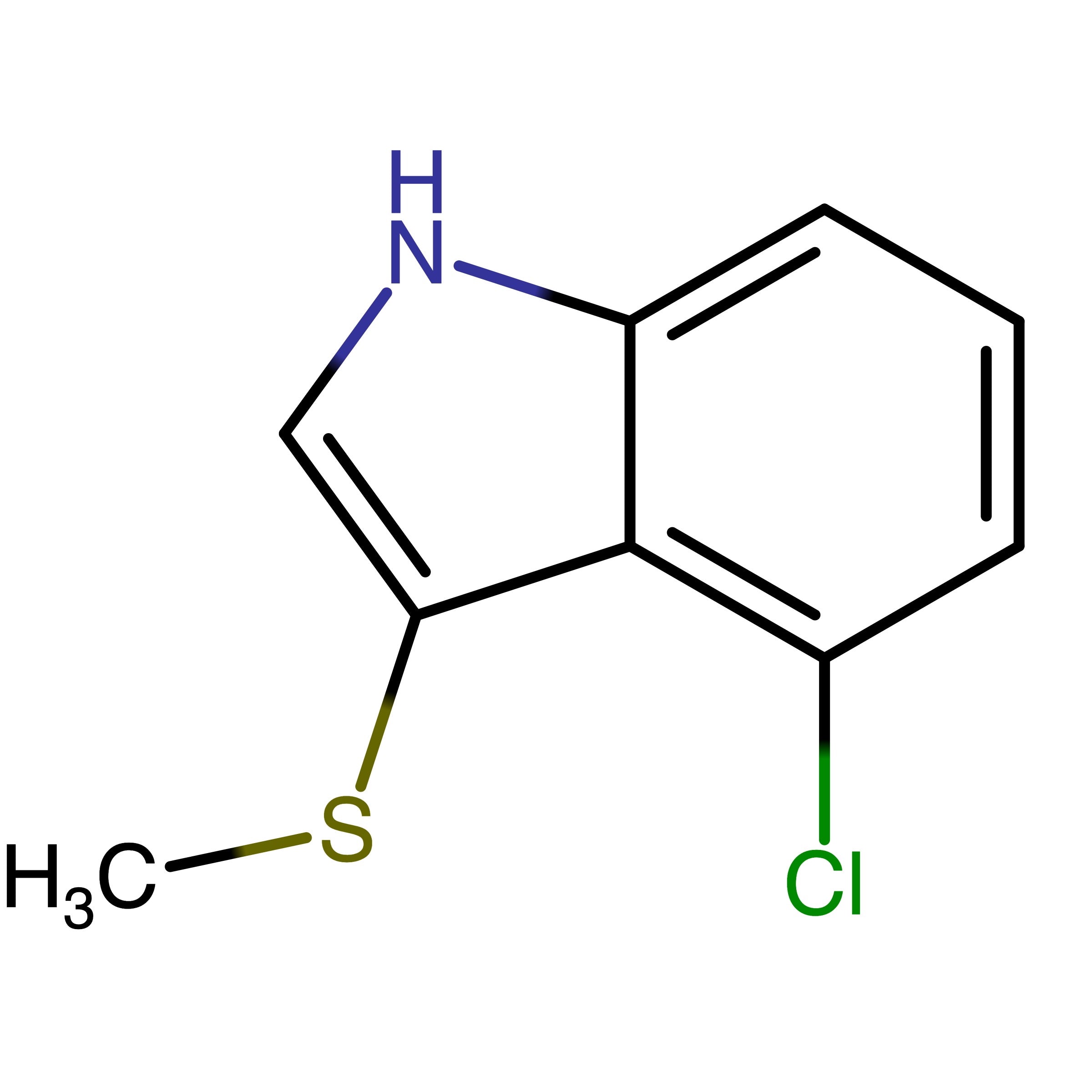 CAS RN 2329121-77-7 | 4-Chloro-3-(methylthio)-1H-indole