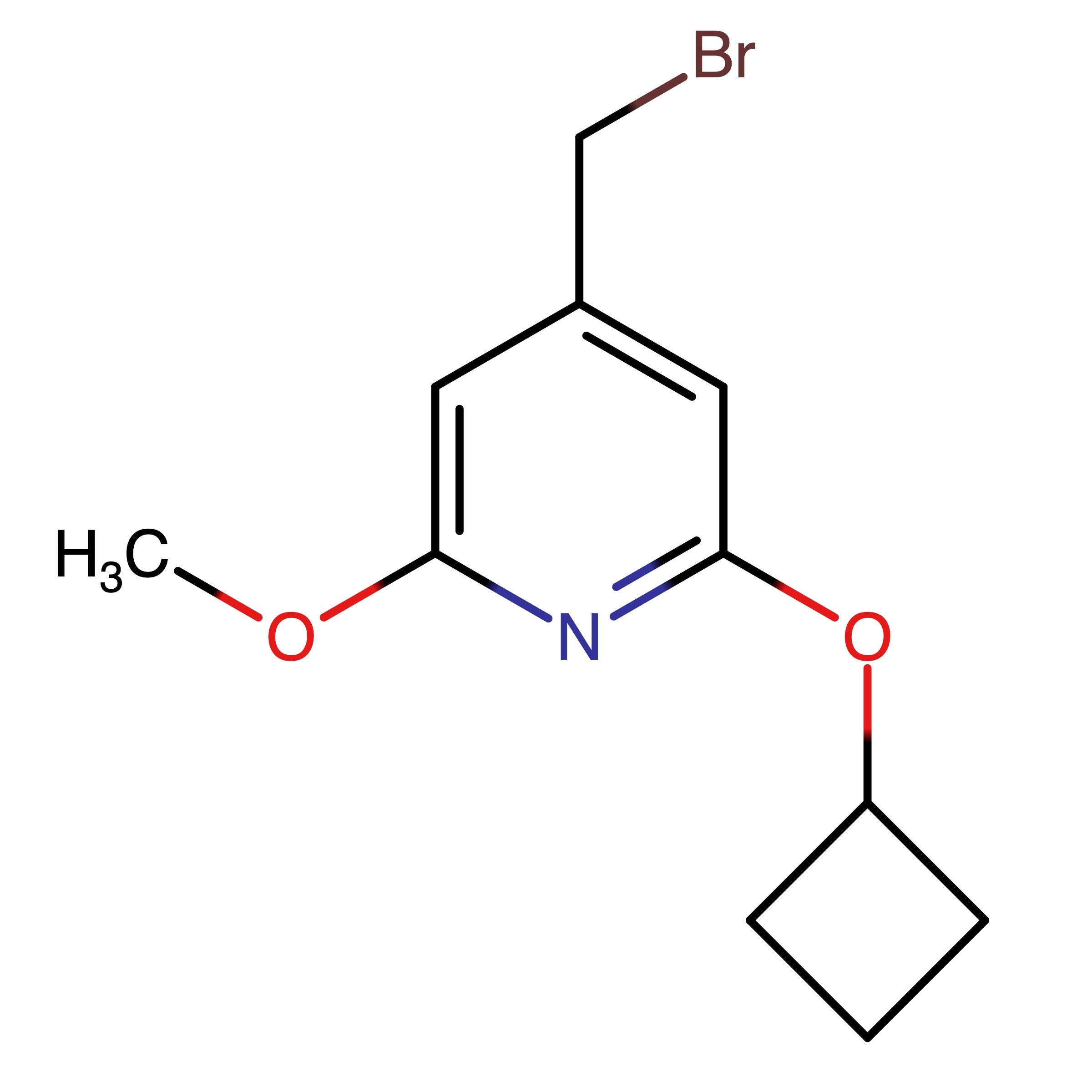 CAS RN 2332841-44-6 | 4-(Bromomethyl)-2-cyclobutoxy-6-methoxypyridine