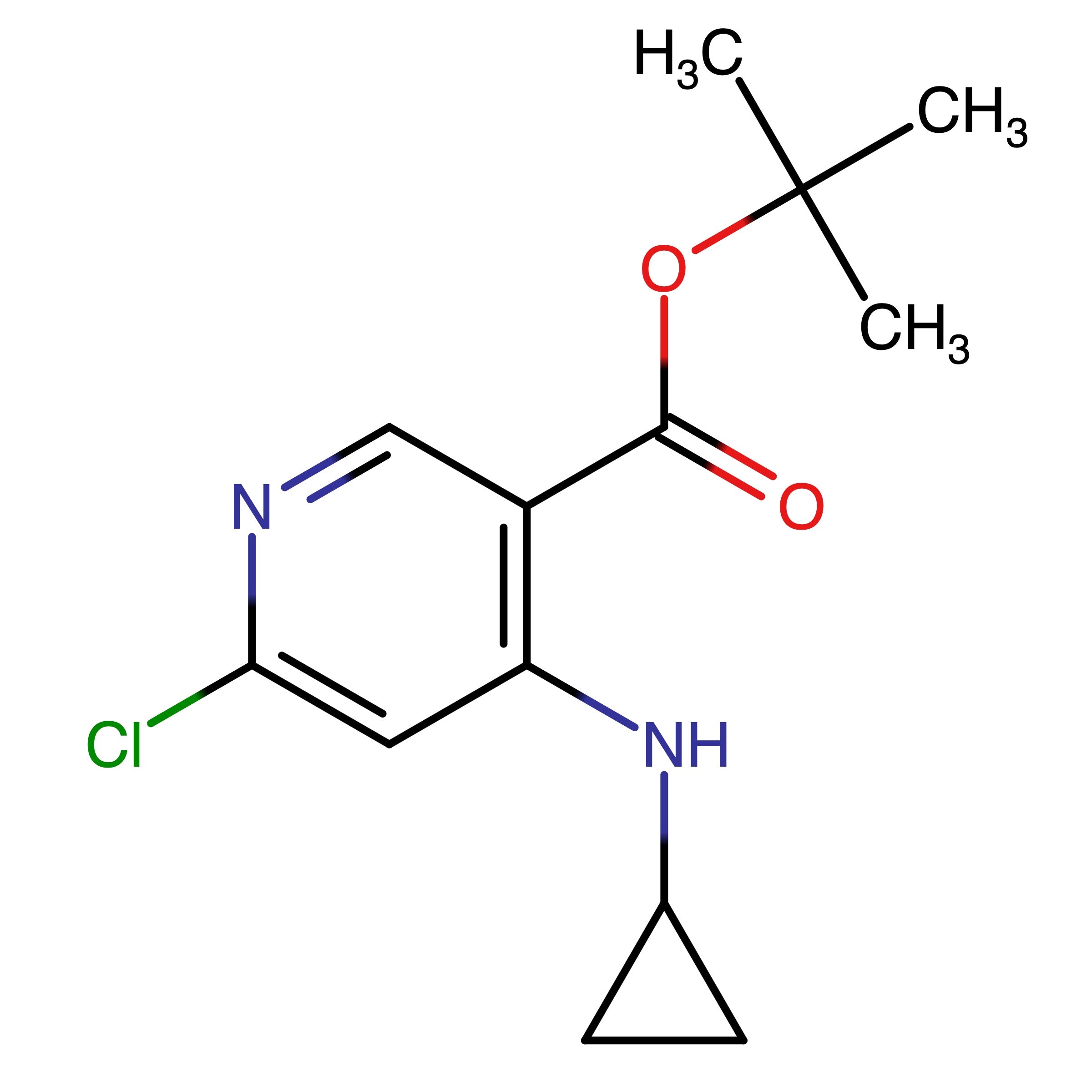 CAS RN 2357105-56-5 | tert-Butyl 6-chloro-4-(cyclopropylamino)pyridine-3-carboxylate