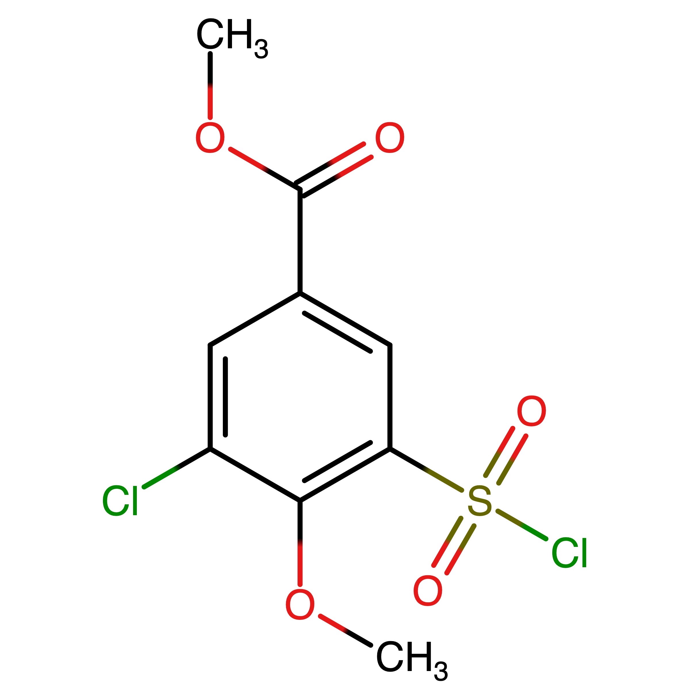 CAS RN 2361303-80-0 | Methyl 3-chloro-5-chlorosulfonyl-4-methoxy-benzoate