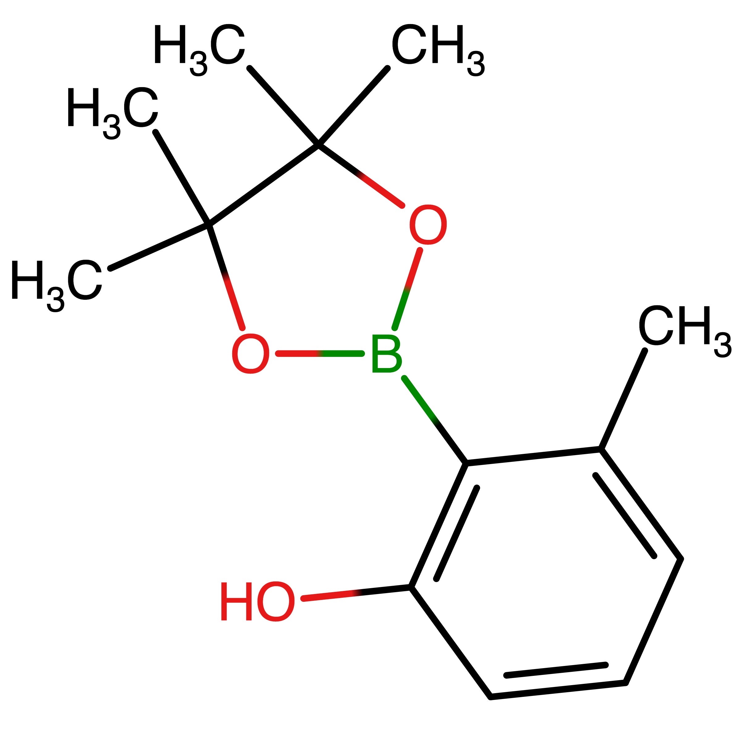 CAS RN 2361310-65-6 | 3-Methyl-2-(4,4,5,5-tetramethyl-1,3,2-dioxaborolan-2-yl)phenol | MFCD16994285