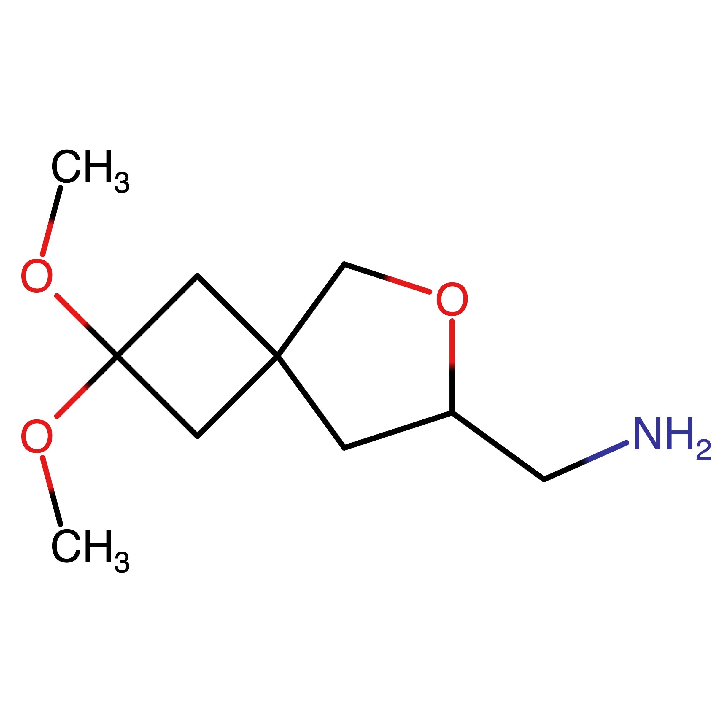 CAS RN 2375269-93-3 | (2,2-Dimethoxy-6-oxaspiro[3.4]octan-7-yl)methanamine | MFCD32198463