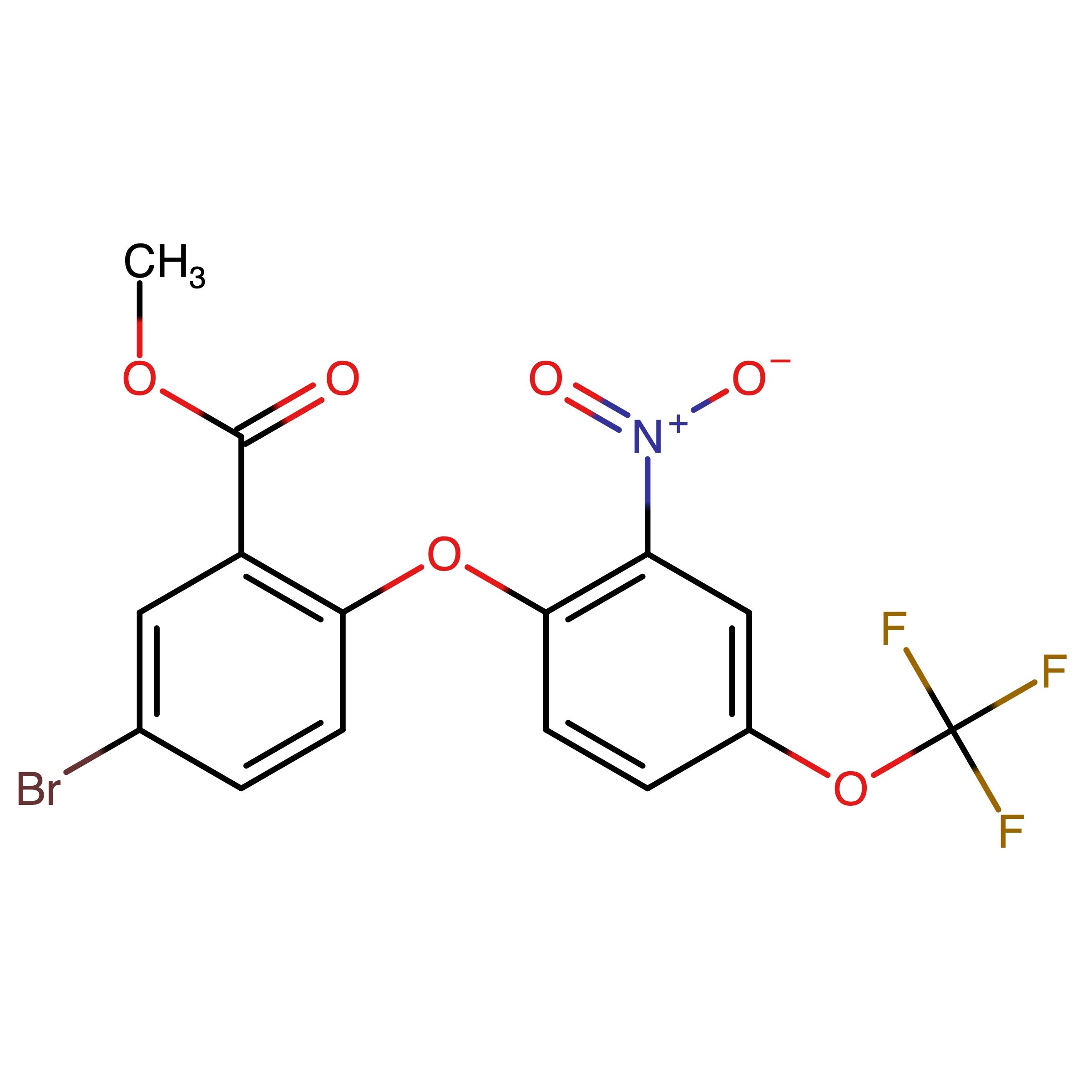 CAS RN 2376420-96-9 | Methyl 5-bromo-2-(2-nitro-4-(trifluoromethoxy)phenoxy)benzoate