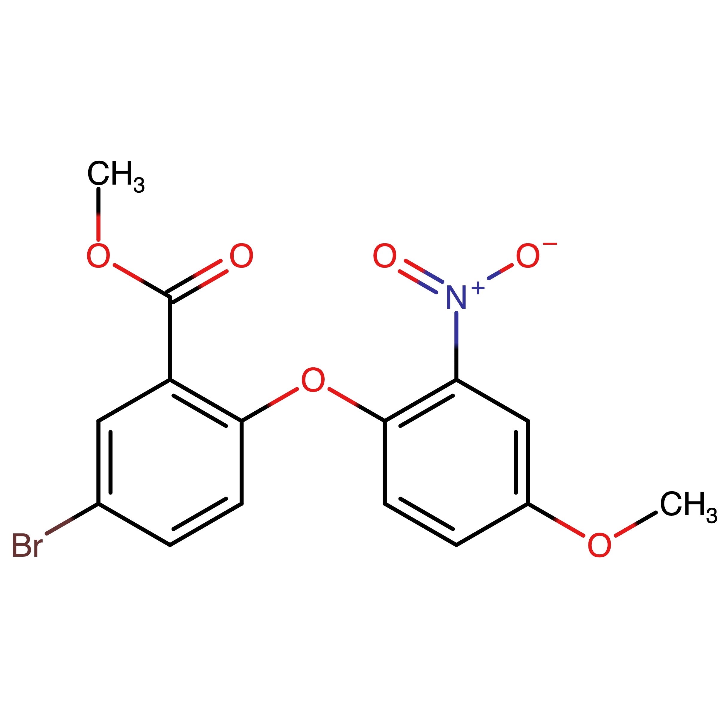 CAS RN 2376421-26-8 | Methyl 5-bromo-2-(4-methoxy-2-nitrophenoxy)benzoate