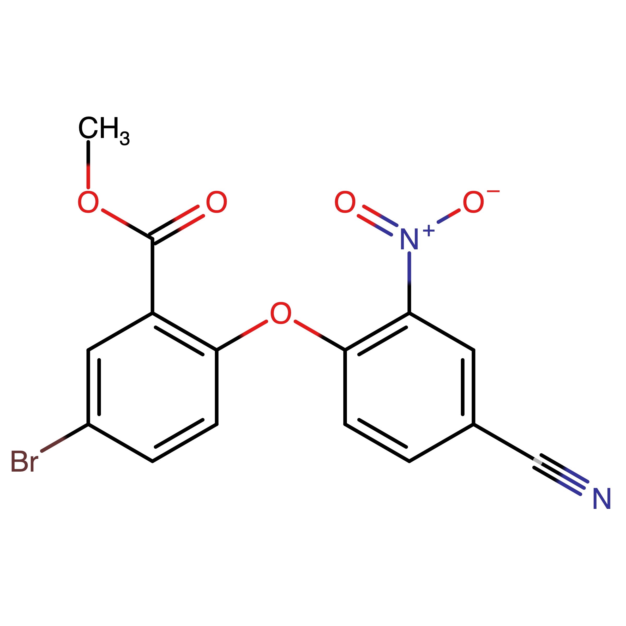 CAS RN 2376421-28-0 | Methyl 5-bromo-2-(4-carbonitril-2-nitrophenoxy)benzoate