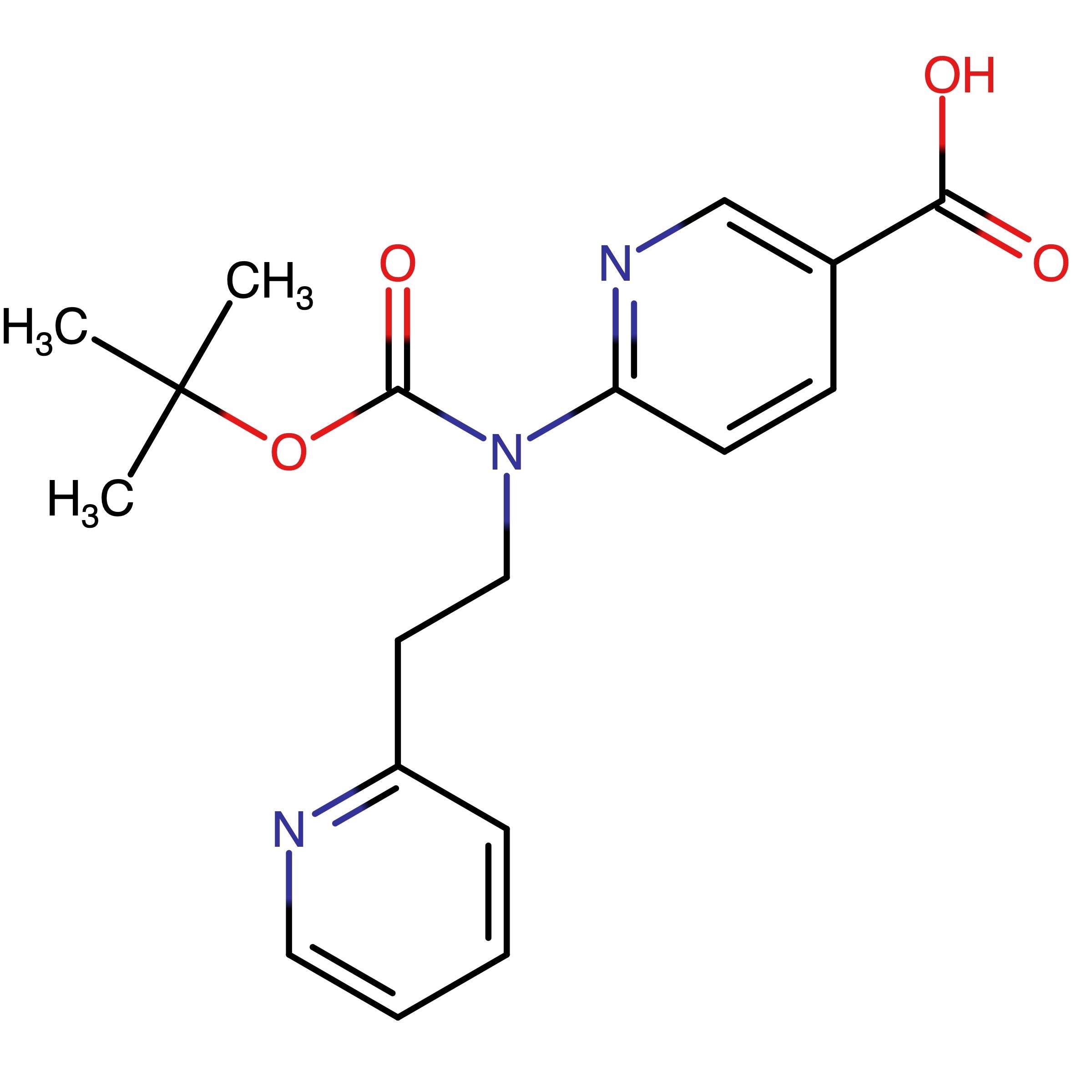CAS RN 2382569-60-8 | 6-((tert-Butoxycarbonyl)(2-(pyridin-2-yl)ethyl)amino)nicotinic acid