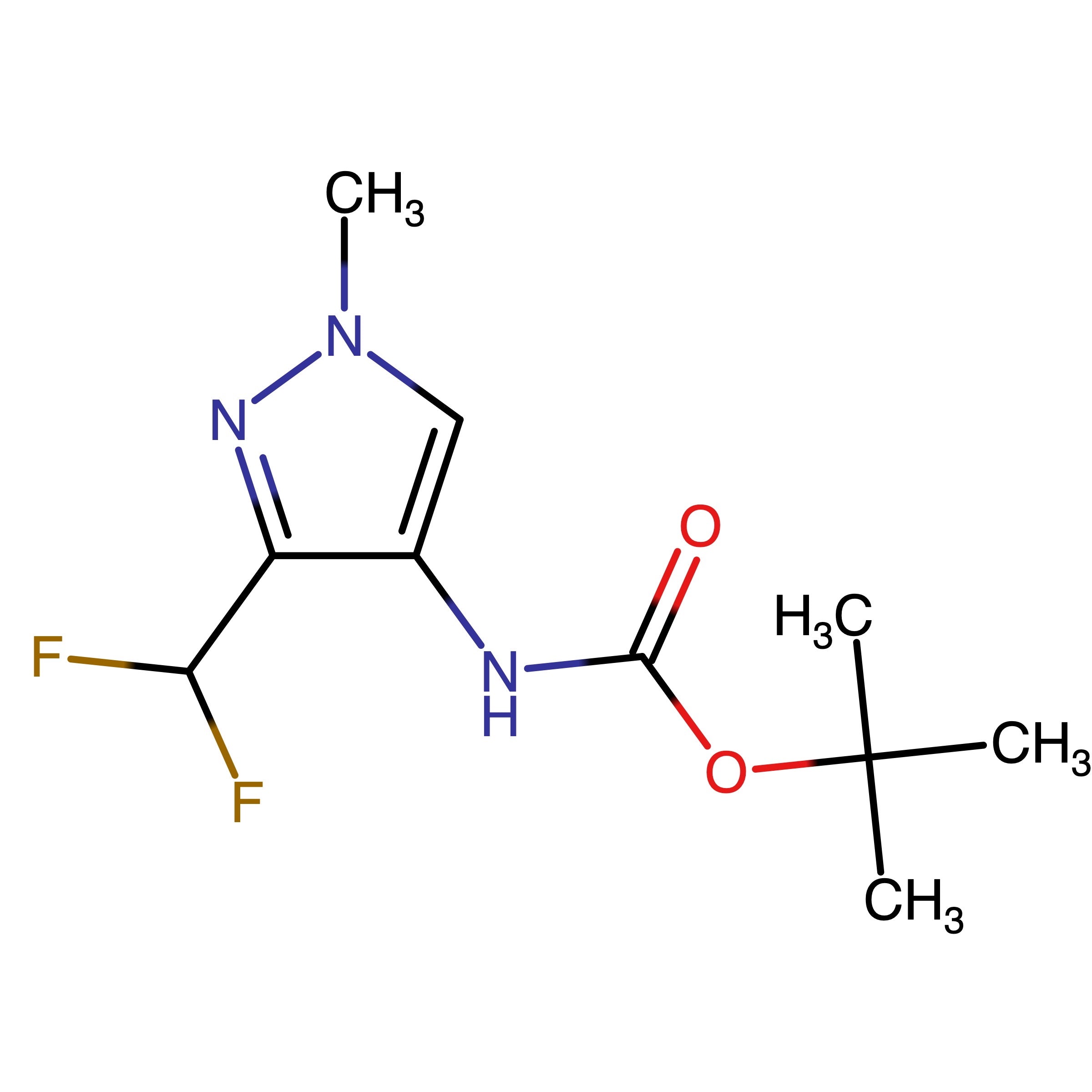 CAS RN 2396477-70-4 | tert-Butyl (3-(difluoromethyl)-1-methyl-1H-pyrazol-4-yl)carbamate