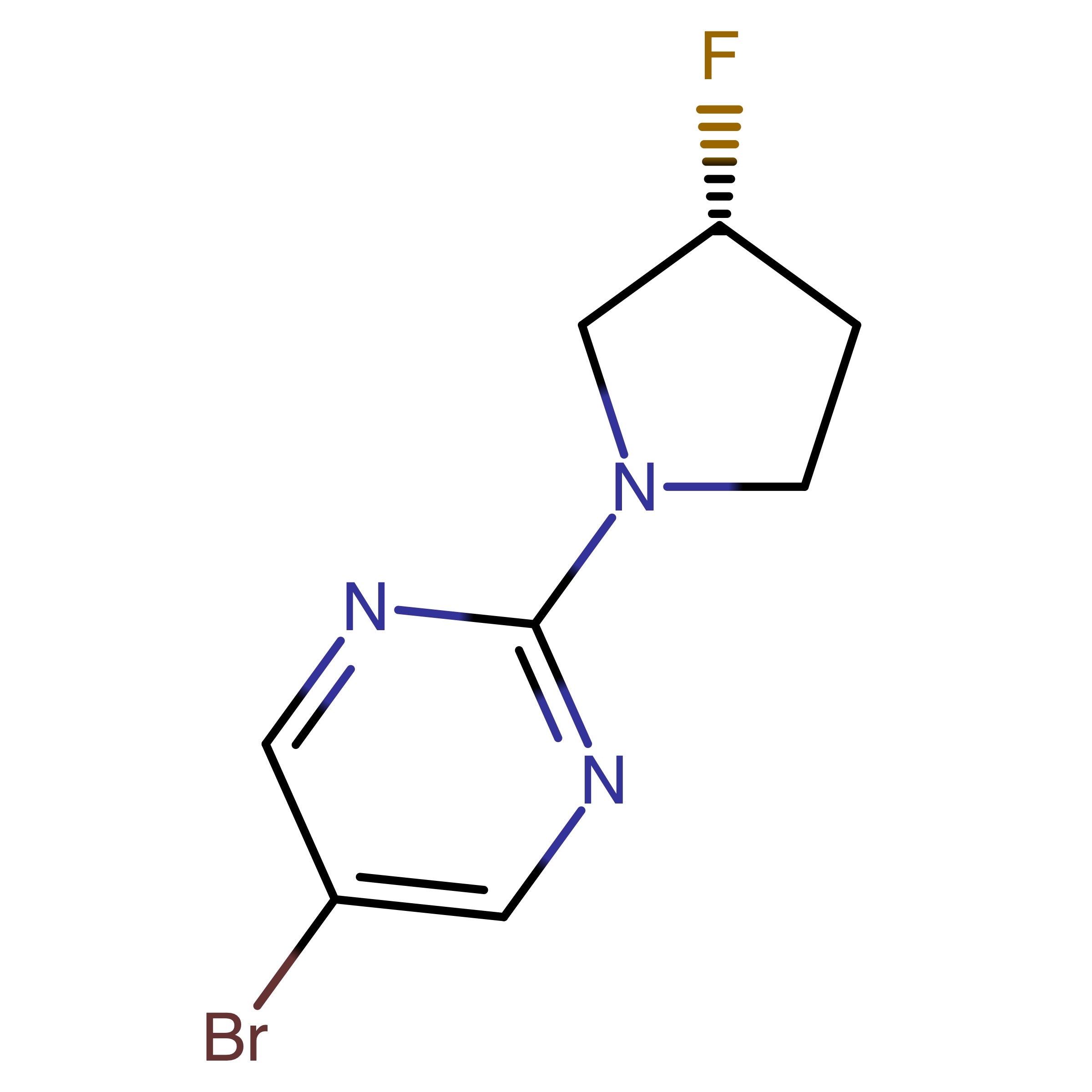 CAS RN 2398630-13-0 | (R)-5-Bromo-2-(3-fluoropyrrolidin-1-yl)pyrimidine