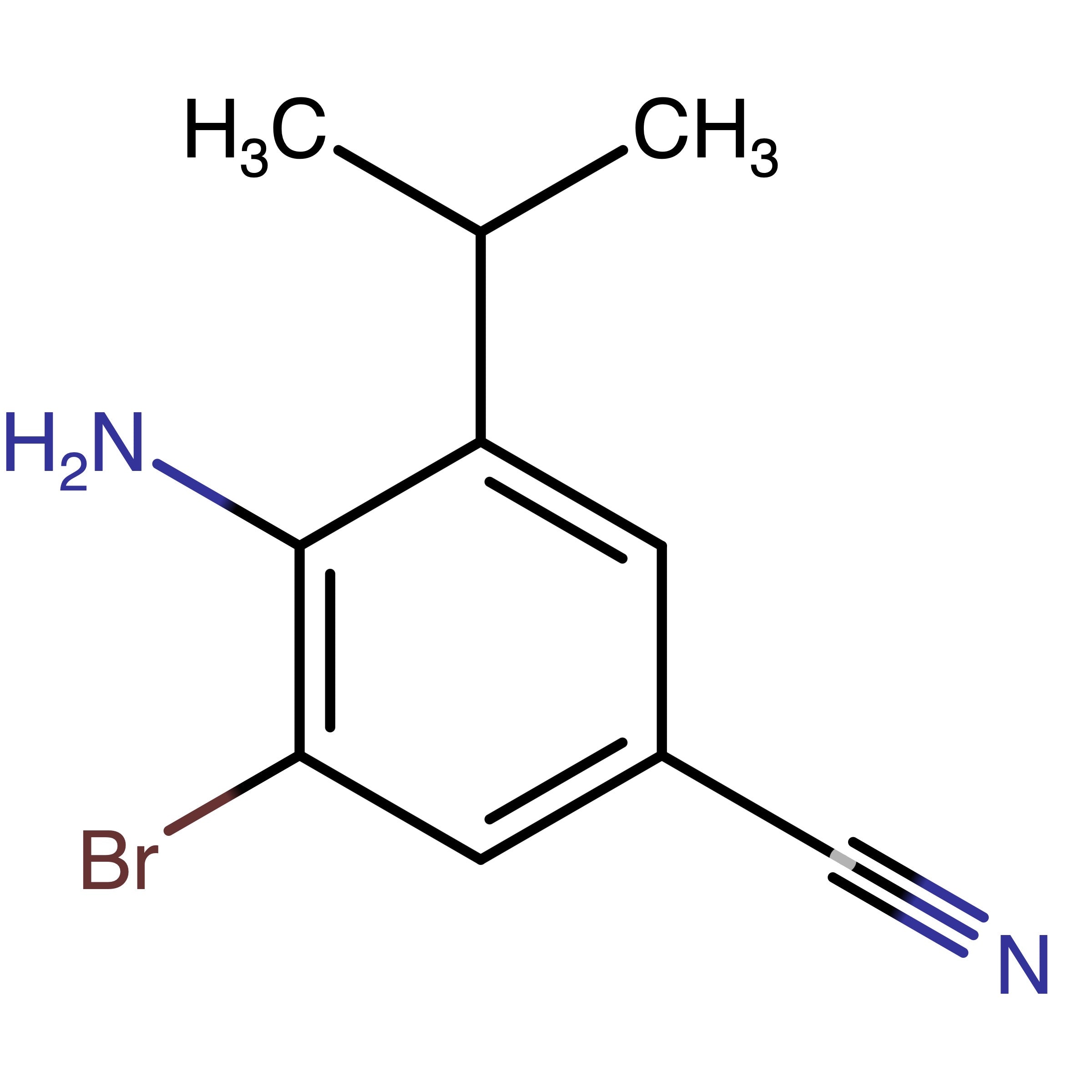 CAS RN 2408331-25-7 | 4-Amino-3-bromo-5-(propane-2-yl)benzonitrile