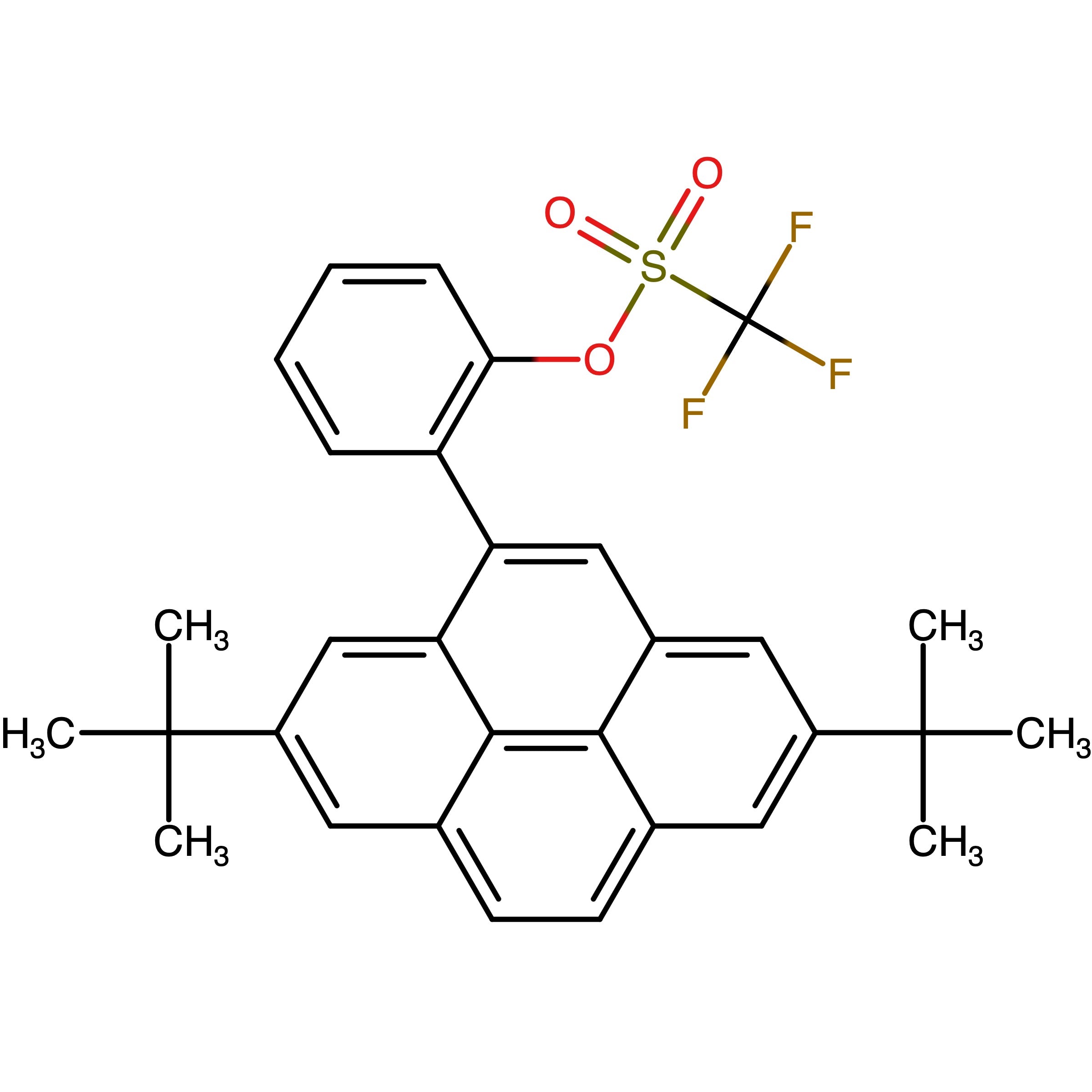 CAS RN 2413935-94-9 | 2_(2,7_Di_tert_butylpyren_4_yl)phenyl trifluoromethanesulfonate