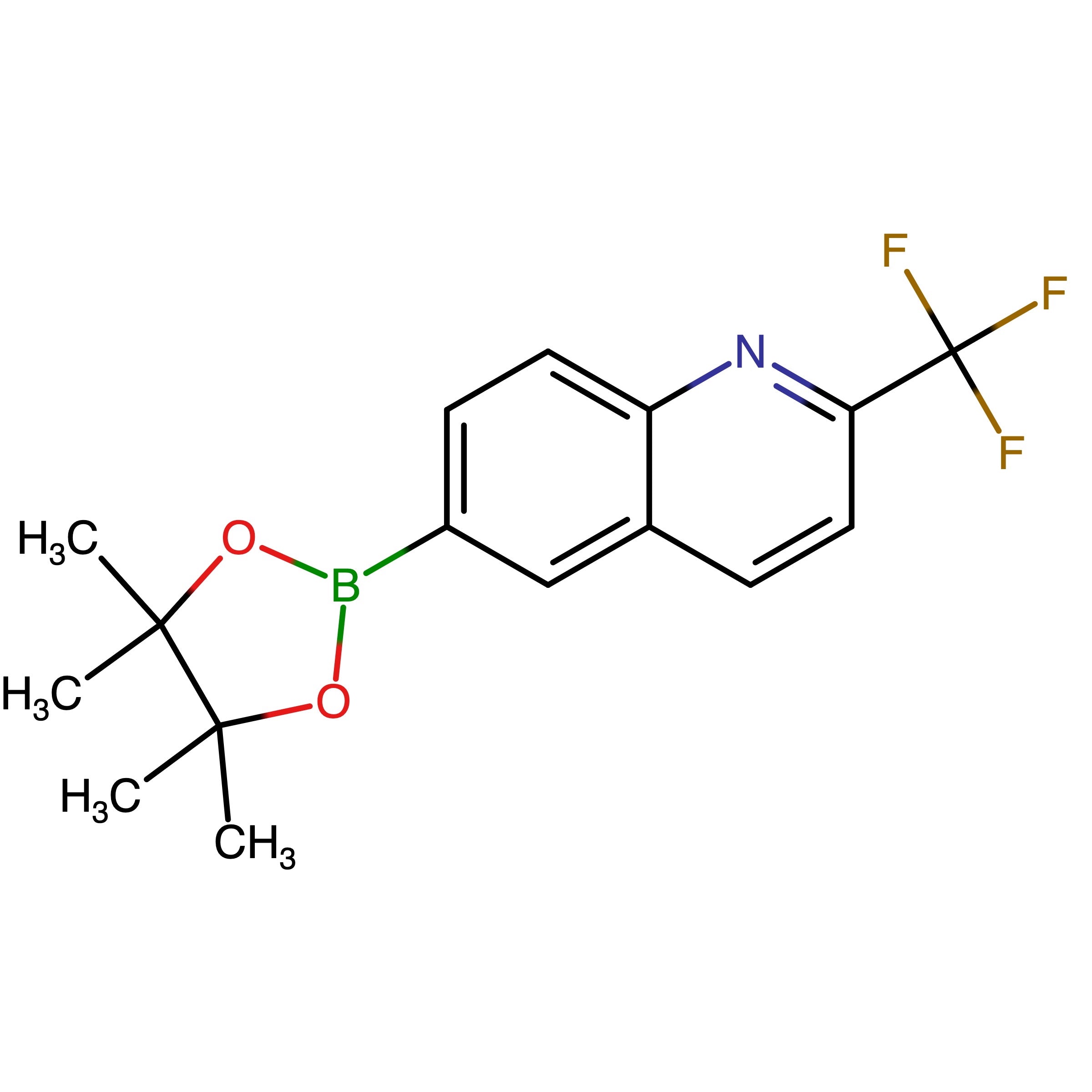 CAS RN 2419913-03-2 | 6-(4,4,5,5-Tetramethyl-1,3,2-dioxaborolan-2-yl)-2-(trifluoromethyl)quinoline