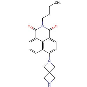 2420260-76-8 | 2-Butyl-6-(2,6-diazaspiro[3.3]heptan-2-yl)-1H-benzo[de]isoquinoline-1,3(2H)-dione - Hoffman Fine Chemicals