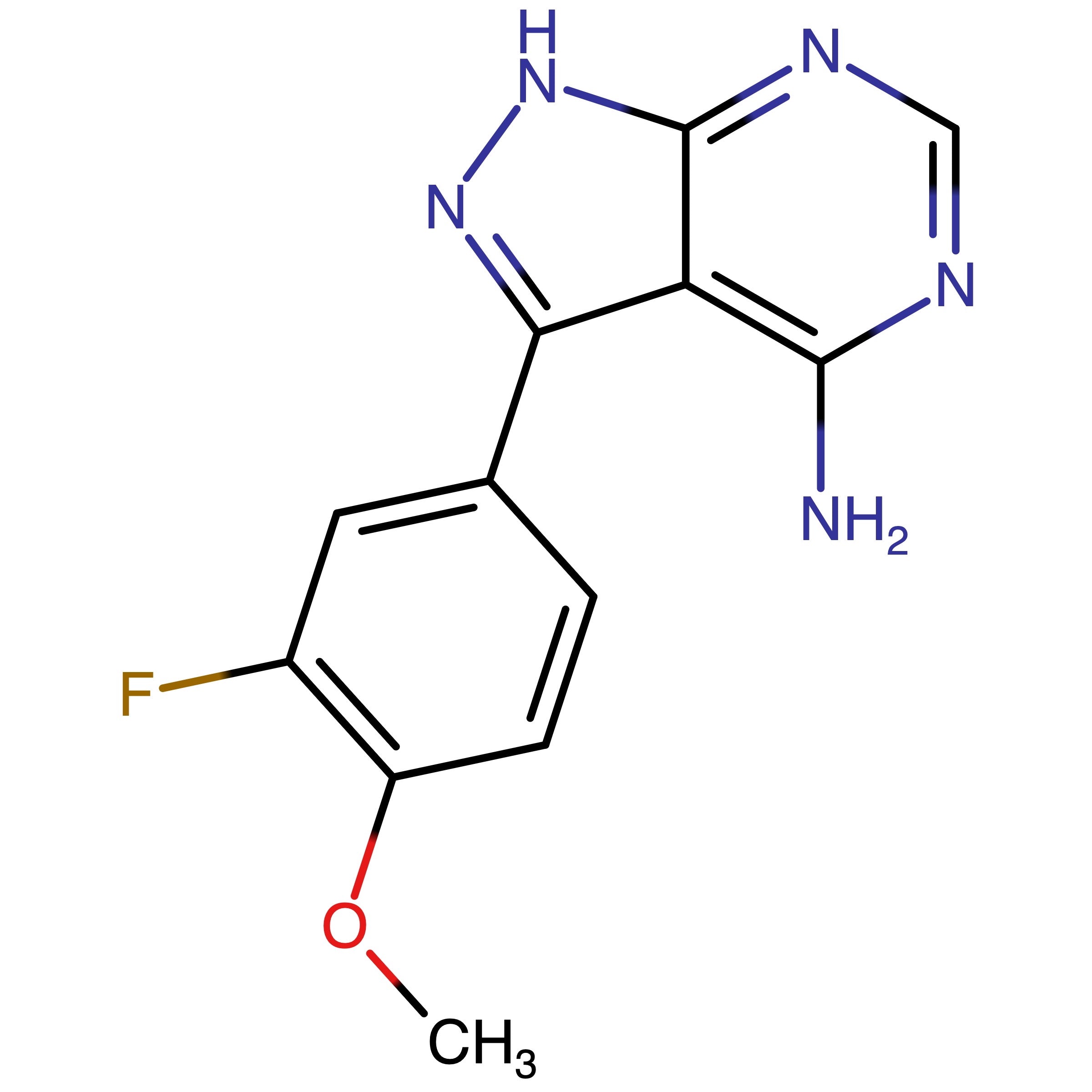 CAS RN 2429889-63-2 | 3-(3-Fluoro-4-methoxyphenyl)-1H-pyrazolo[3,4-d]pyrimidin-4-amine