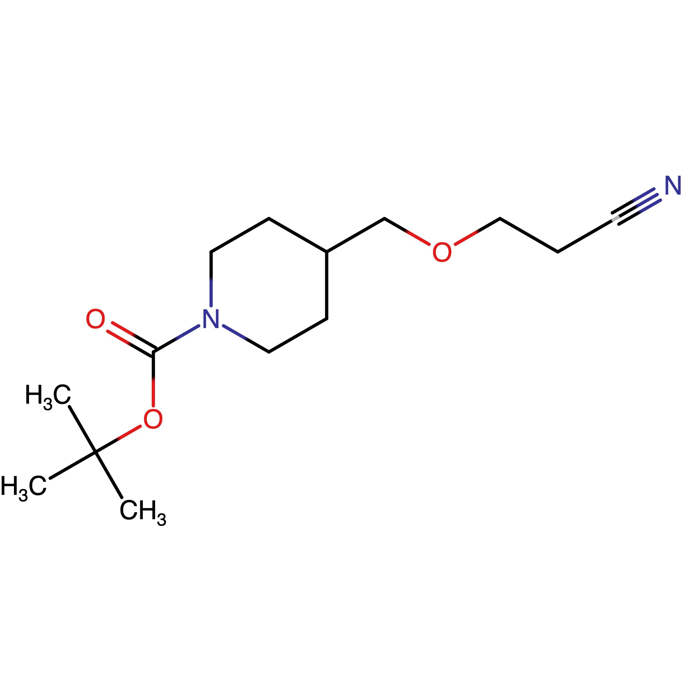 CAS RN 2434848-87-8 | tert-Butyl 4-(2-carbonitrilethoxymethyl)piperidine-1-carboxylate