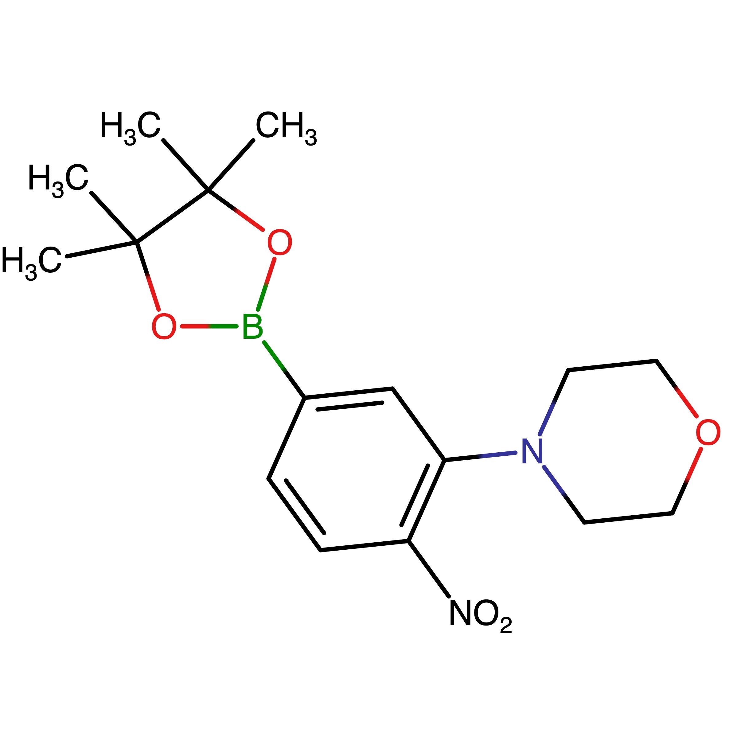 CAS RN 2445548-26-3 | 4-(2-Nitro-5-(4,4,5,5-tetramethyl-1,3,2-dioxaborolan-2-yl)phenyl)morpholine