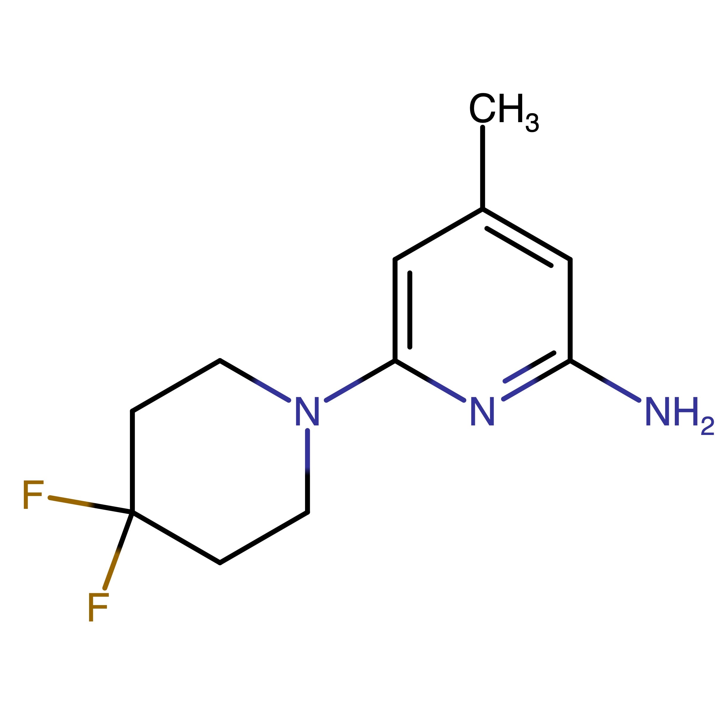 CAS RN 2446342-01-2 | 6-(4,4-Difluoropiperidin-1-yl)-4-methylpyridin-2-amine