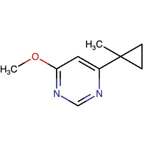 2446483-63-0 | 4-Methoxy-6-(1-methylcyclopropyl)pyrimidine - Hoffman Fine Chemicals