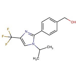 2446484-53-1 | (4-(1-(Propan-2-yl )-4-(trifluoromethyl)-1H-imidazol-2-yl)phenyl)methanol - Hoffman Fine Chemicals