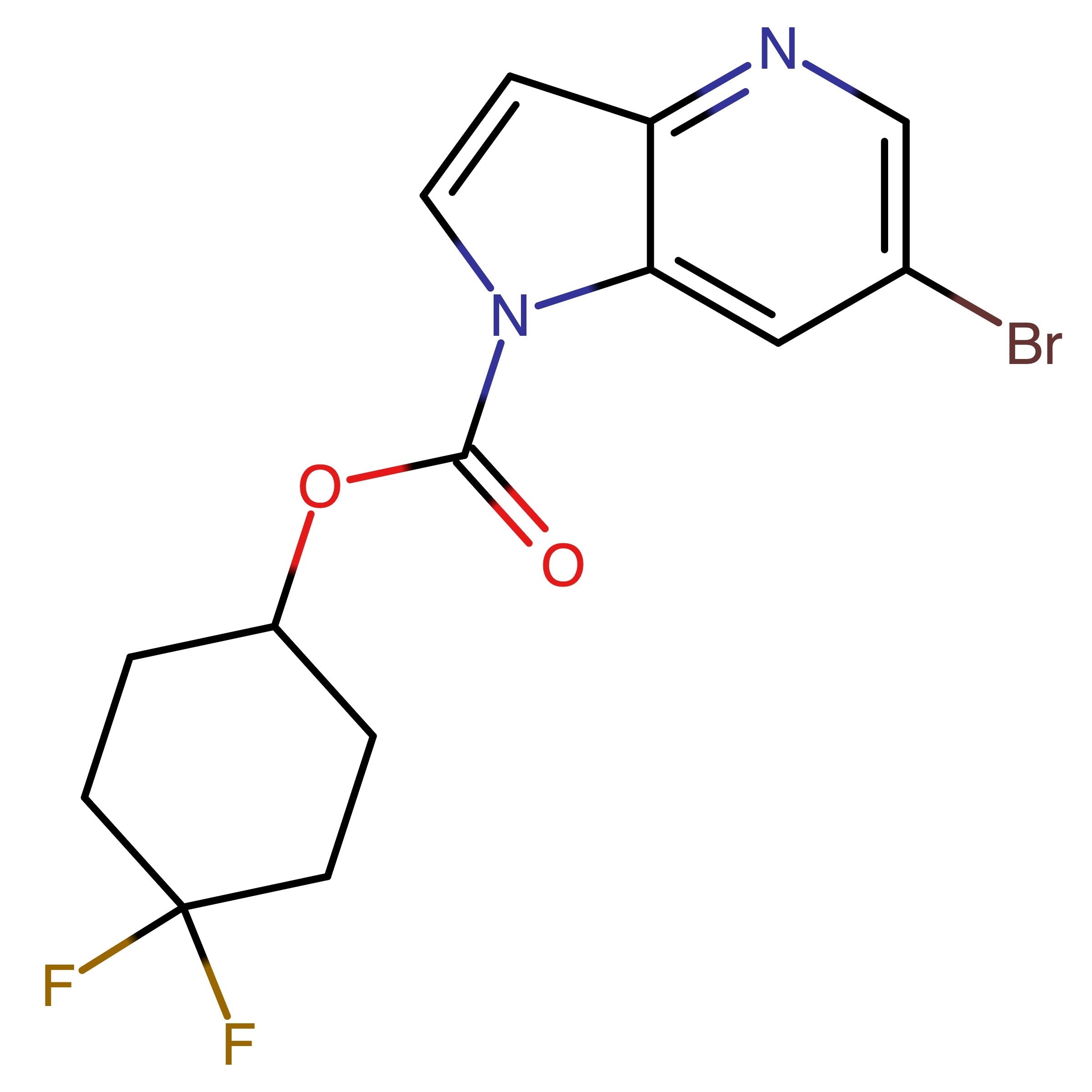 CAS RN 2450989-89-4 | (4,4-Difluorocyclohexyl) 6-bromopyrrolo[3,2-b]pyridine-1-carboxylate