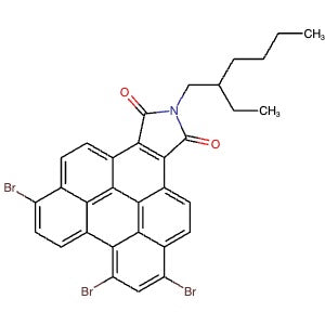 2459401-61-5 | 6,8,11-Tribromo-2-(2-ethylhexyl)-1H-peryleno[1,12-efg]isoindole-1,3(2H)-dione - Hoffman Fine Chemicals